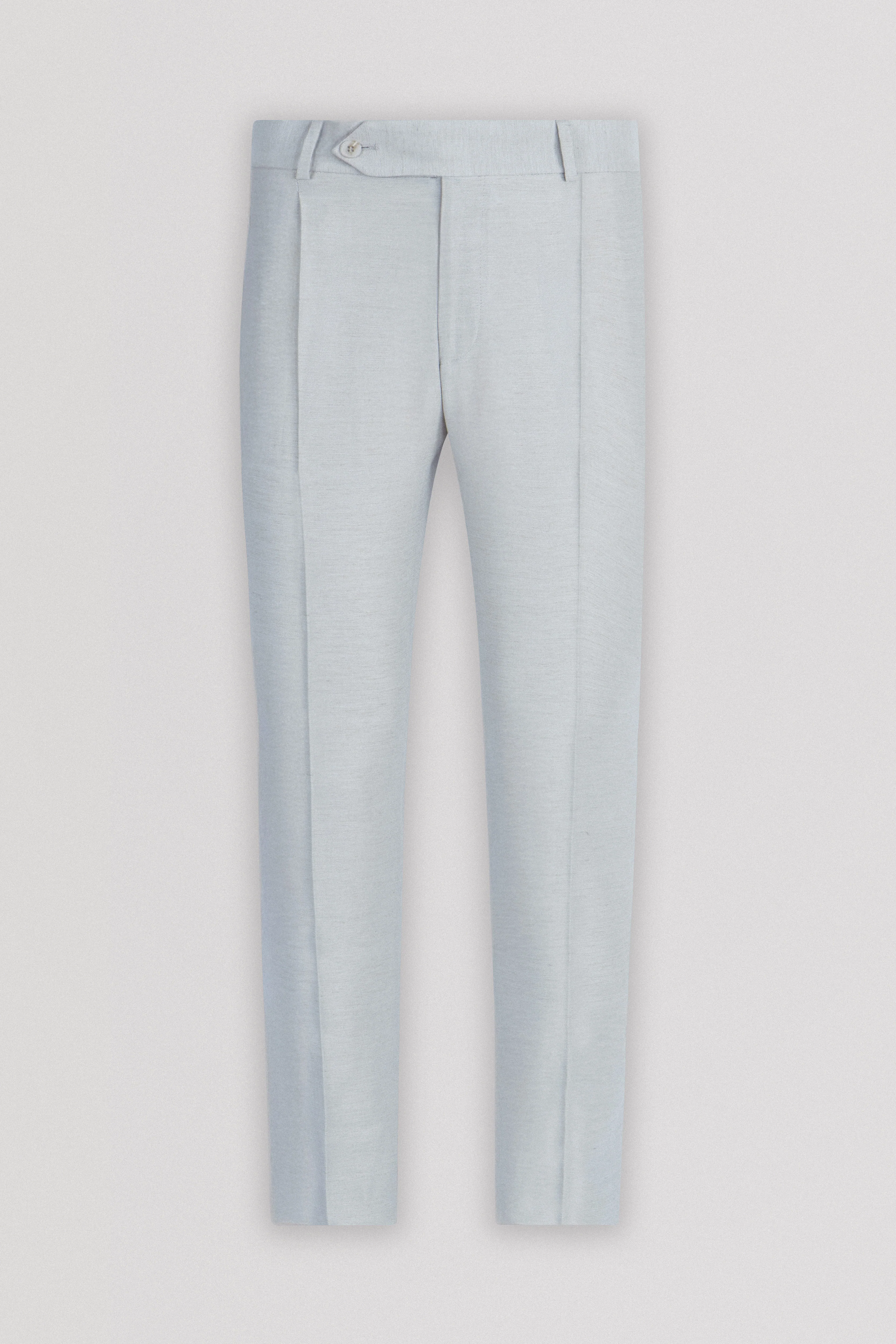 Light Gray Linen Blend Smart Casual pants