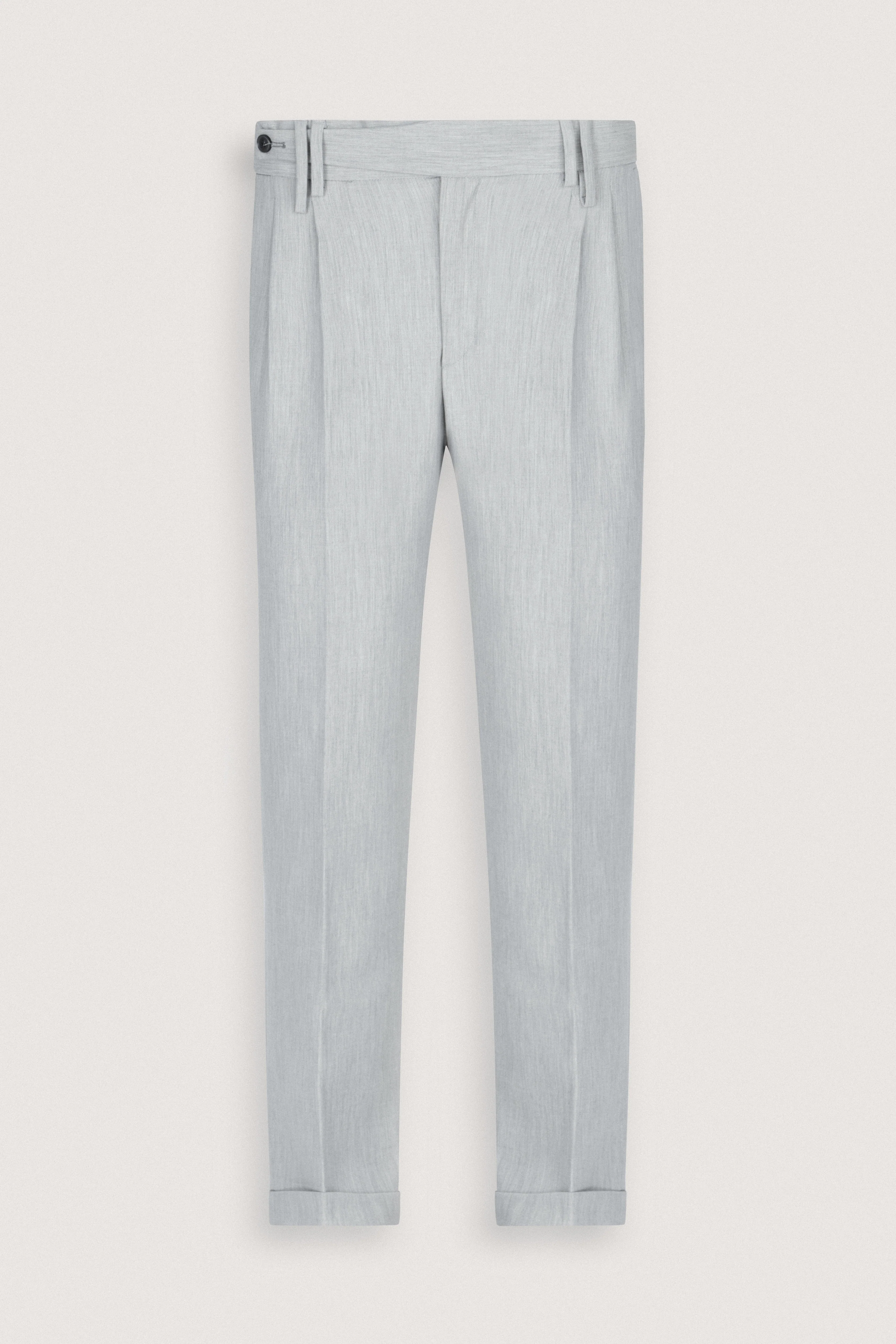 Light Gray Italian Smart Casual Trousers