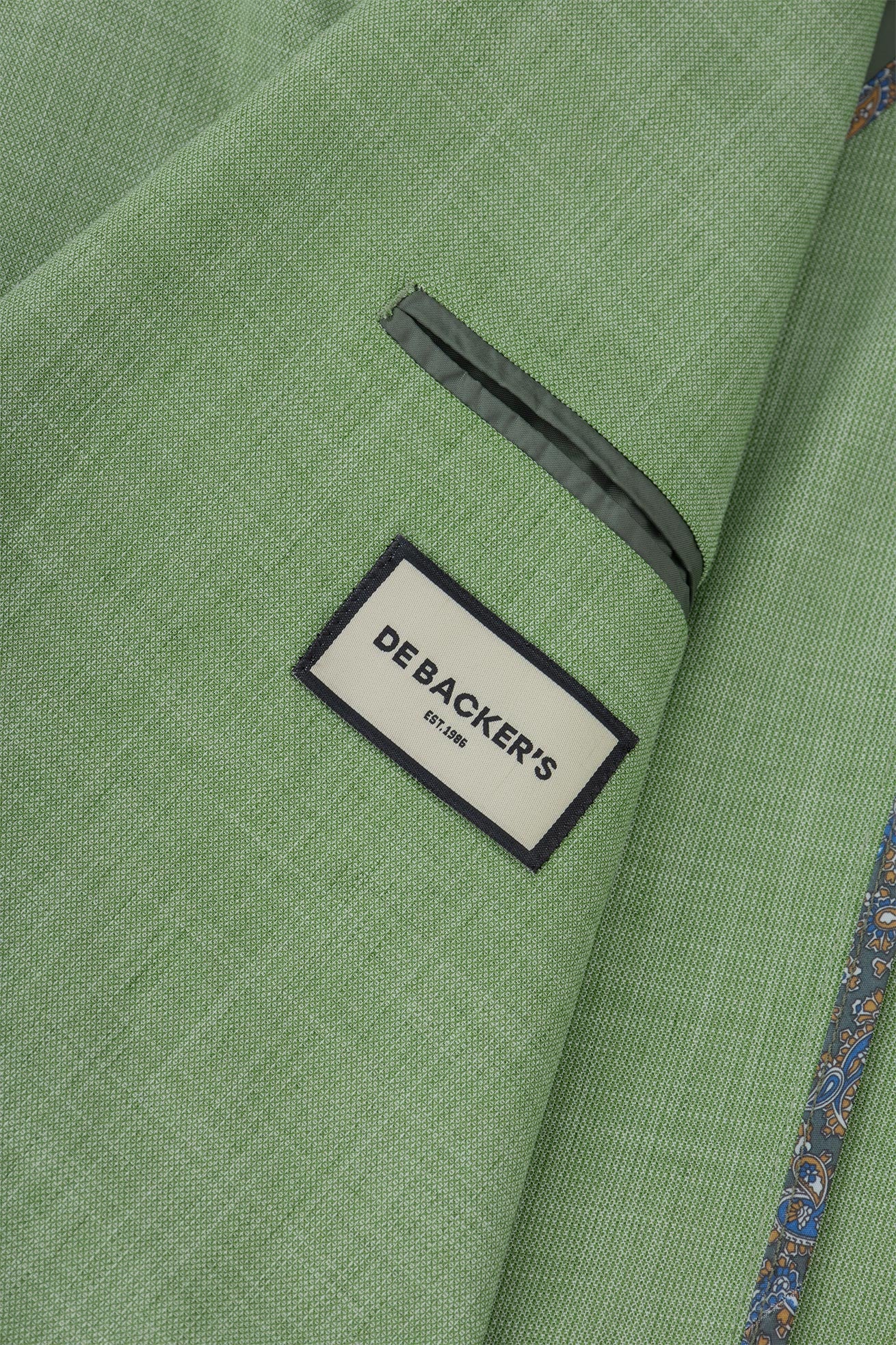 Light Green patterned Casual Blazer - Image 4