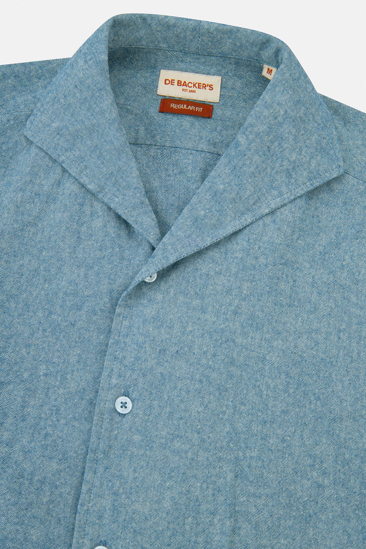Light Teal Blue Linen Blend Casual Shirt - Image 5