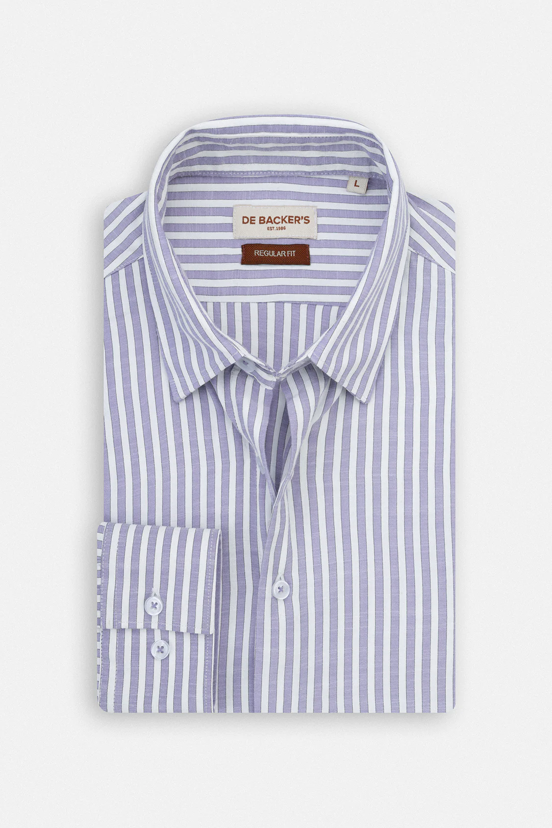 Striped Mauve Casual Shirt