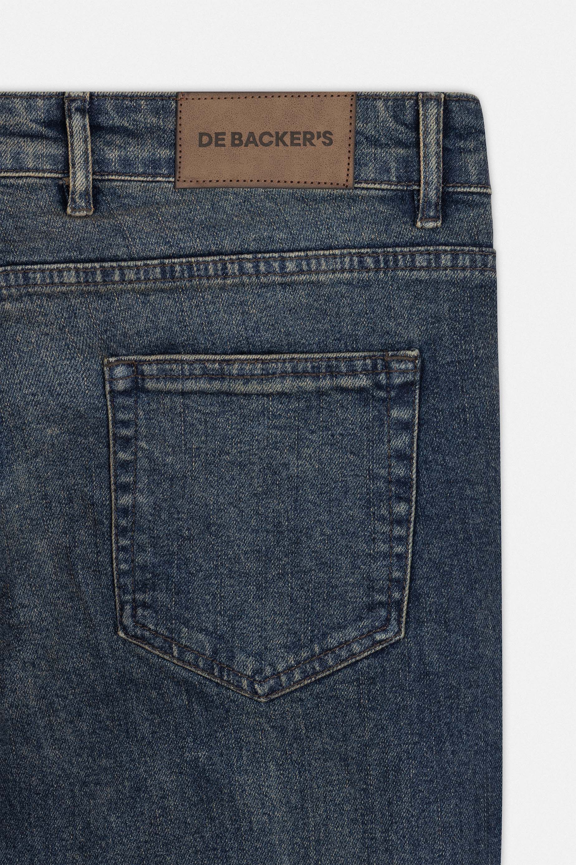 Medium-Wash indigo Blue Jeans - Image 4