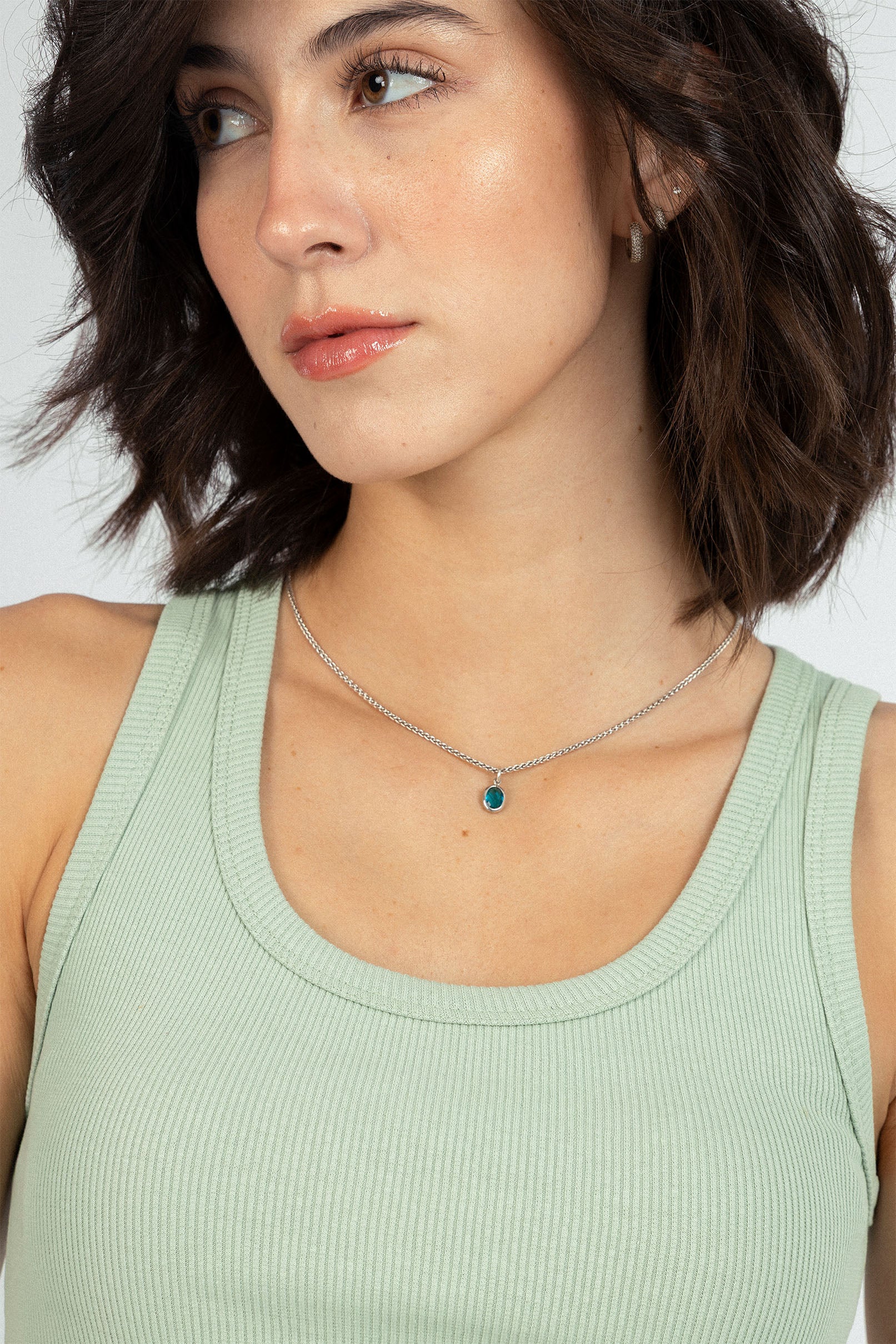 Mint Green Ripped Tank top - Image 3