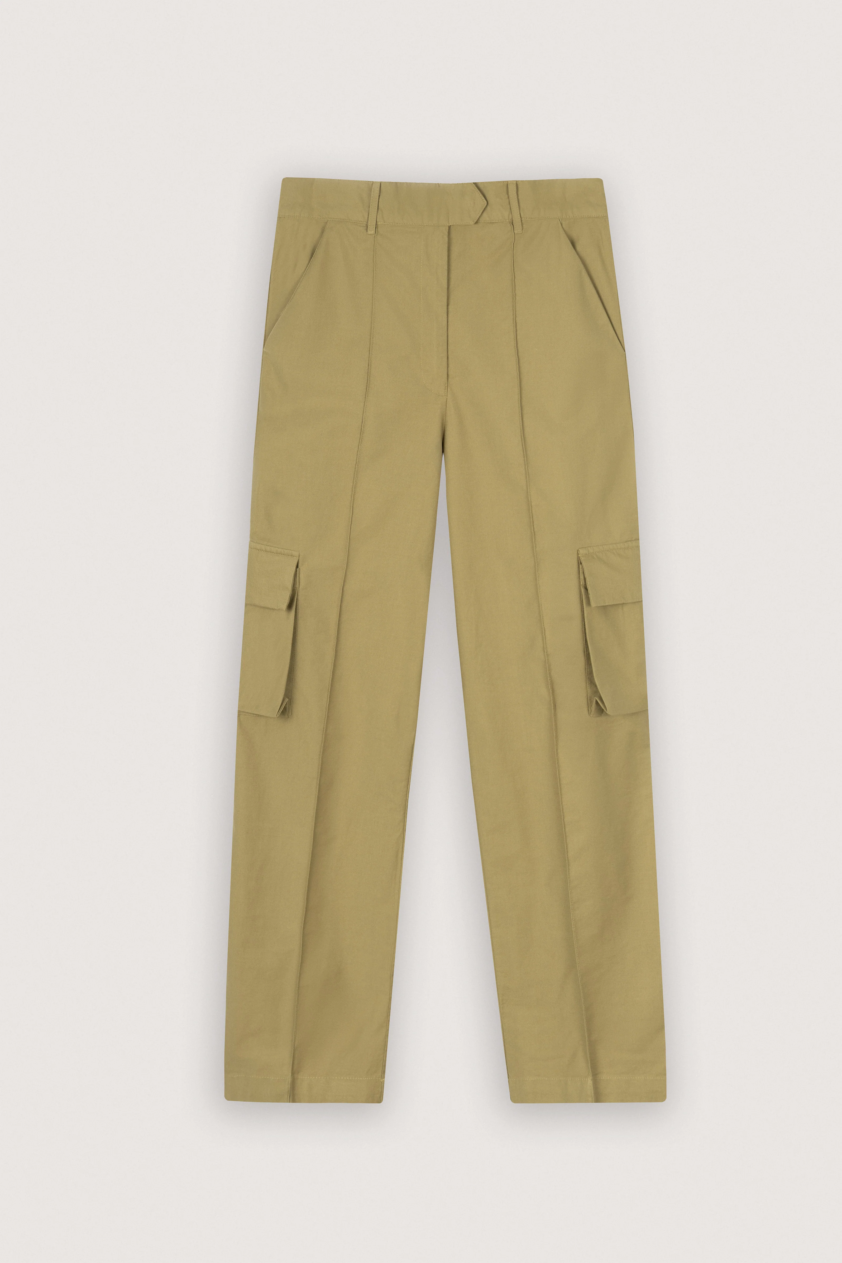 Mustard Gabardine Cargo pants - Image 5