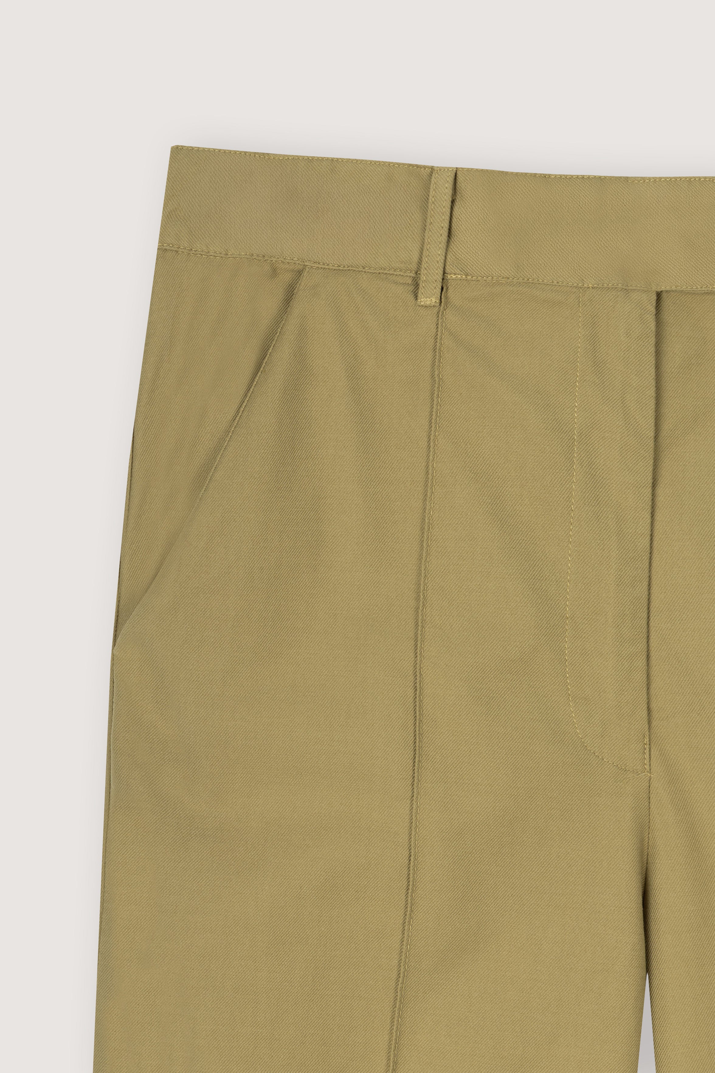 Mustard Gabardine Cargo pants - Image 7