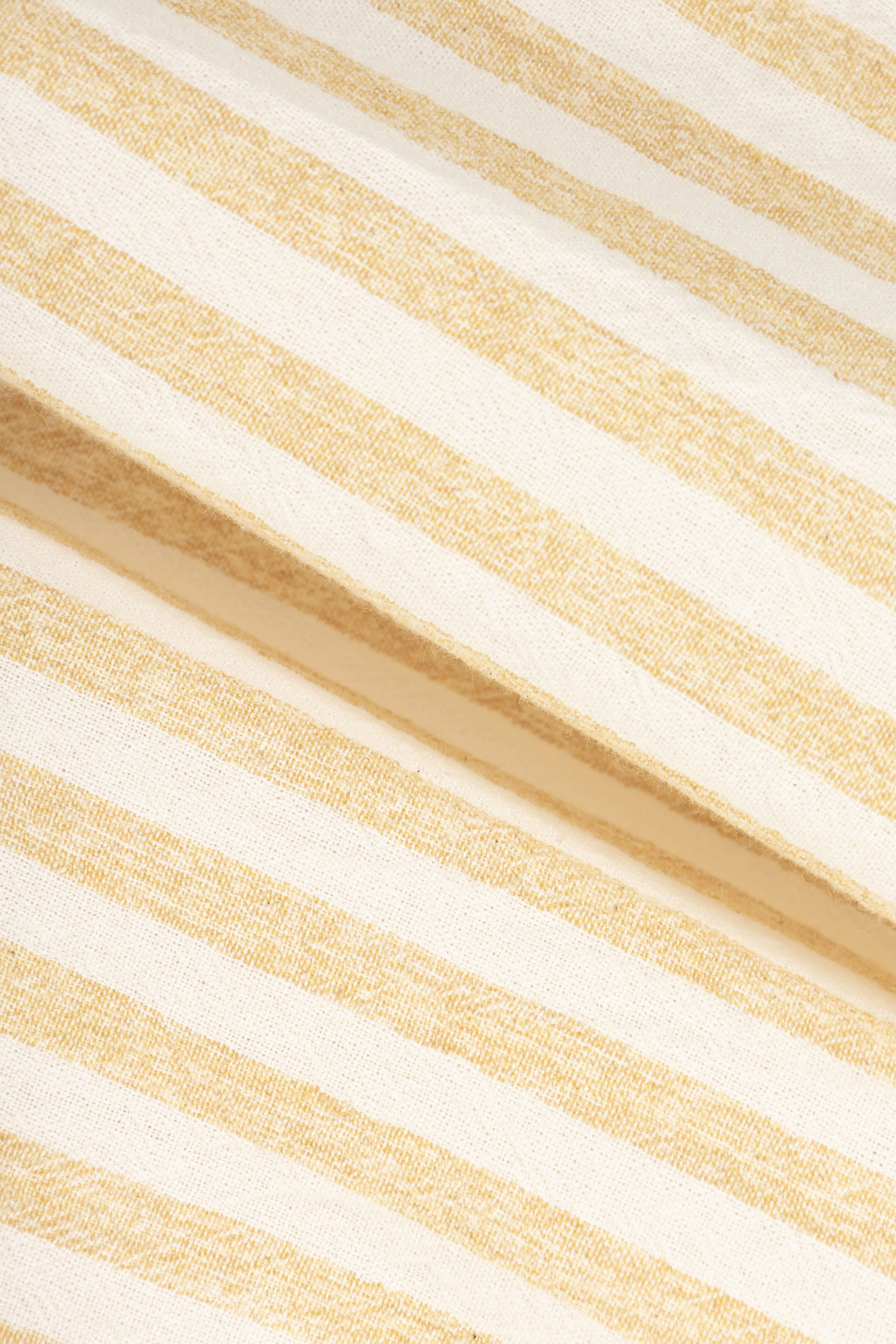 Mustard Striped Short-Sleeve Shirt - Image 4