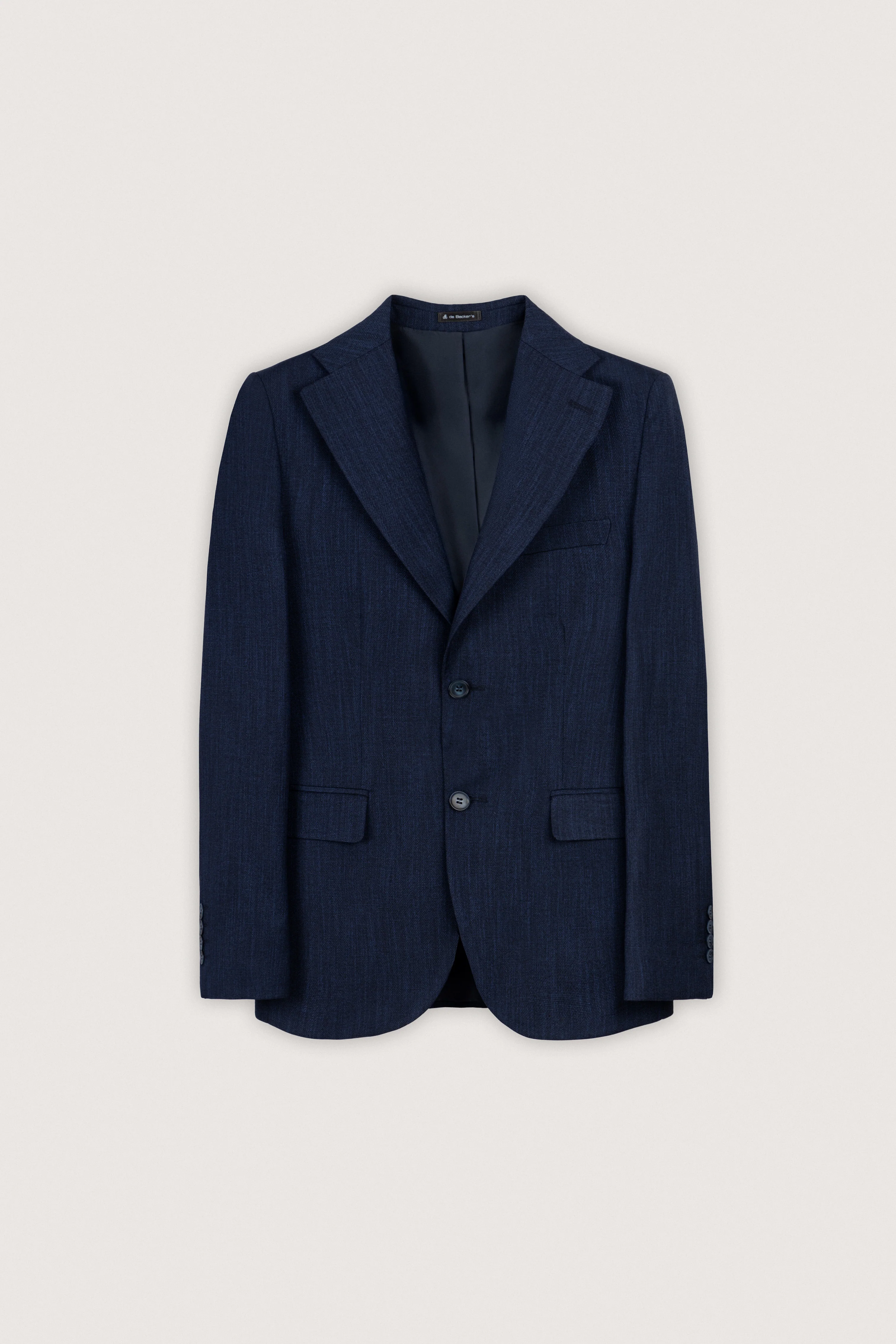 Navy Micro-Textured Classic Blazer