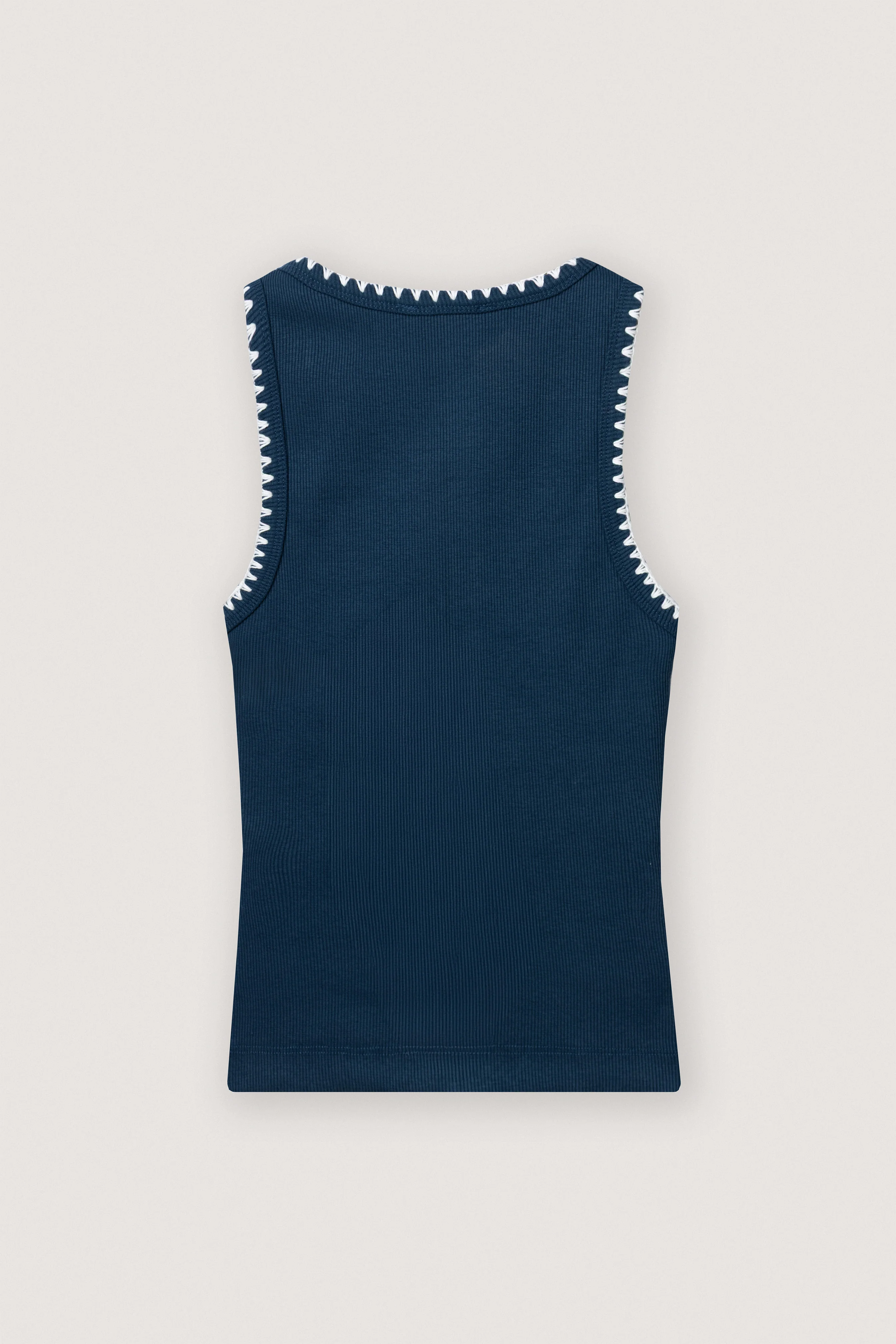 Navy Ripped Tank top - Image 2