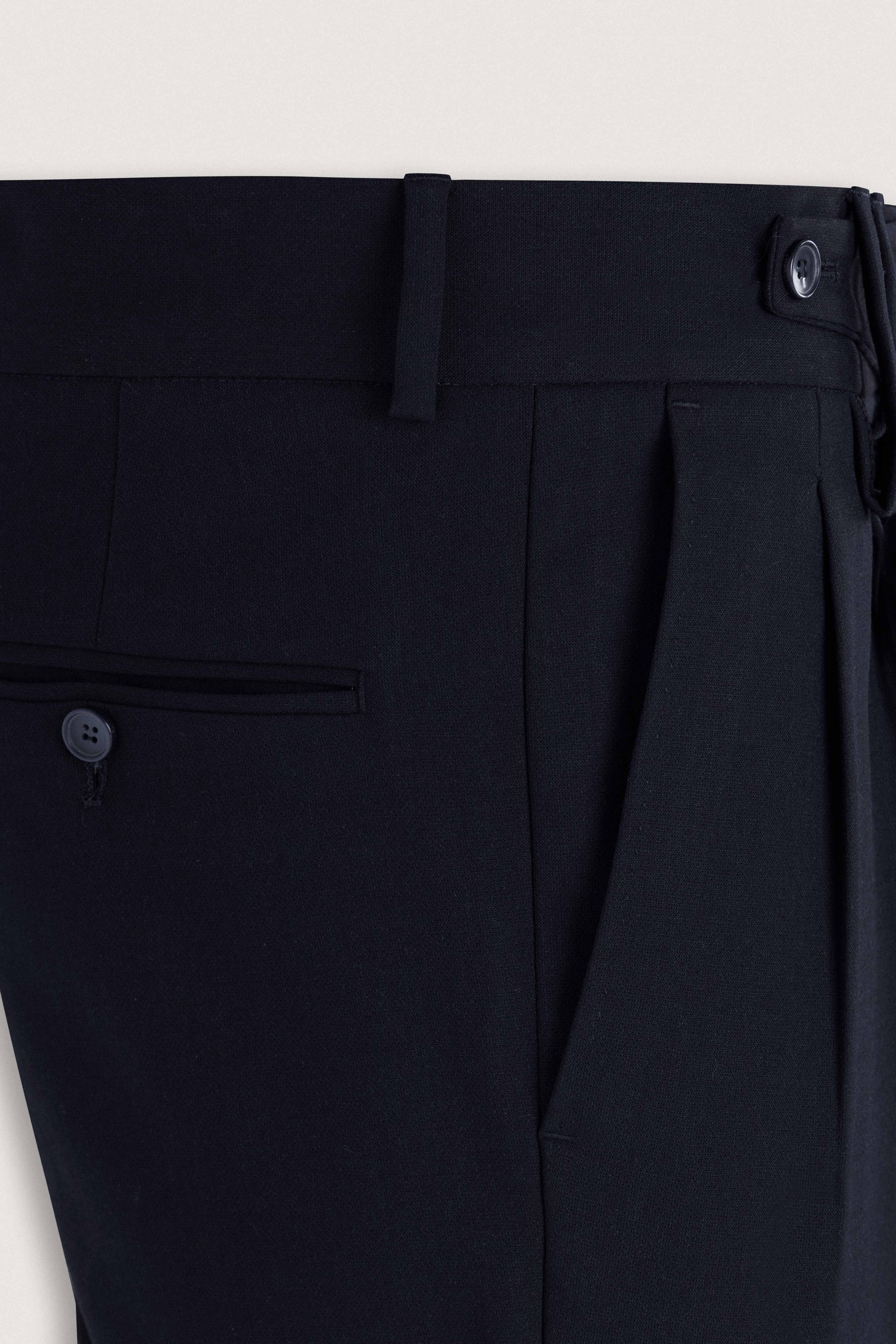 Navy Smart Italian Casual Pants - Image 2
