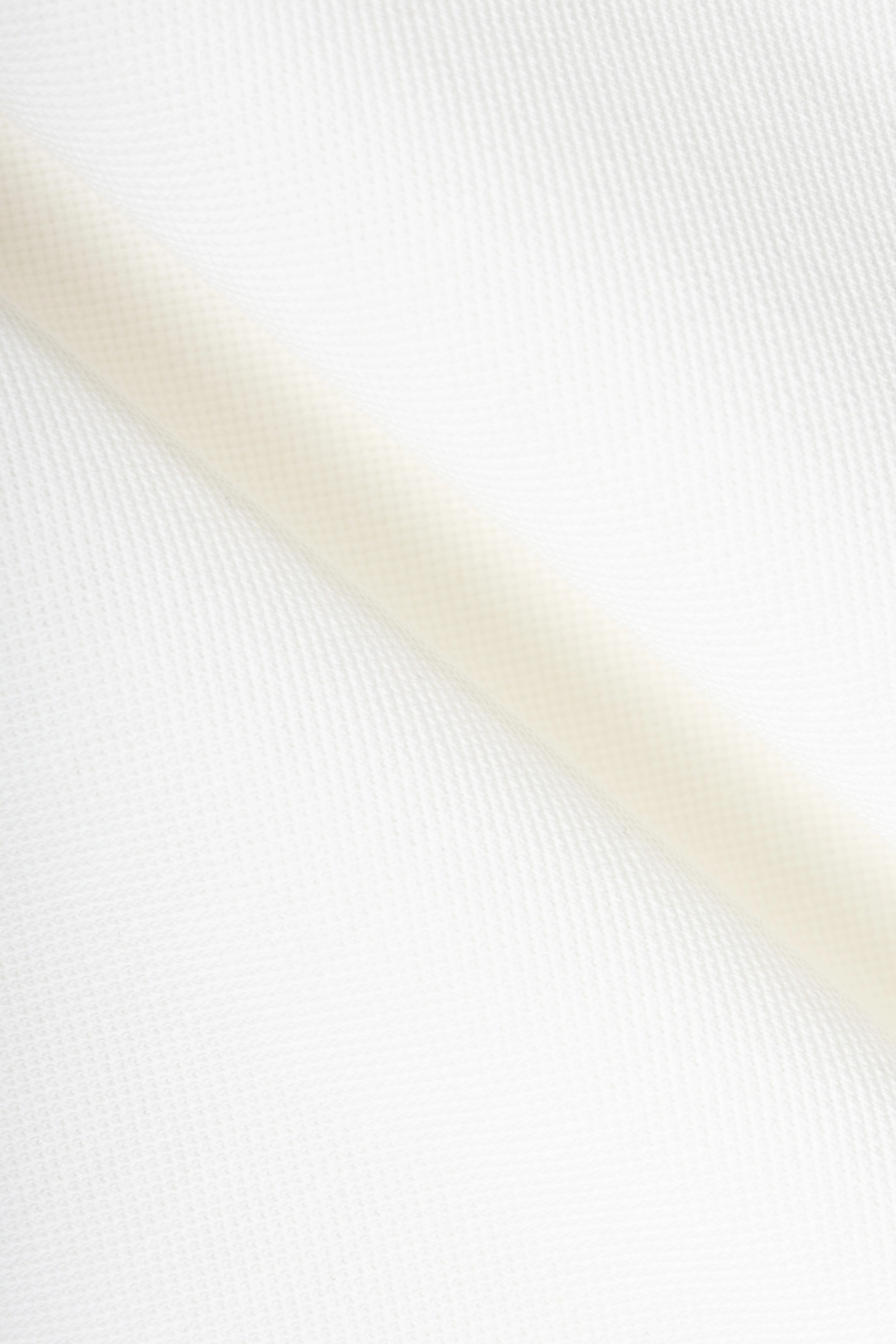 Off White Pique Round T-Shirt - Image 4