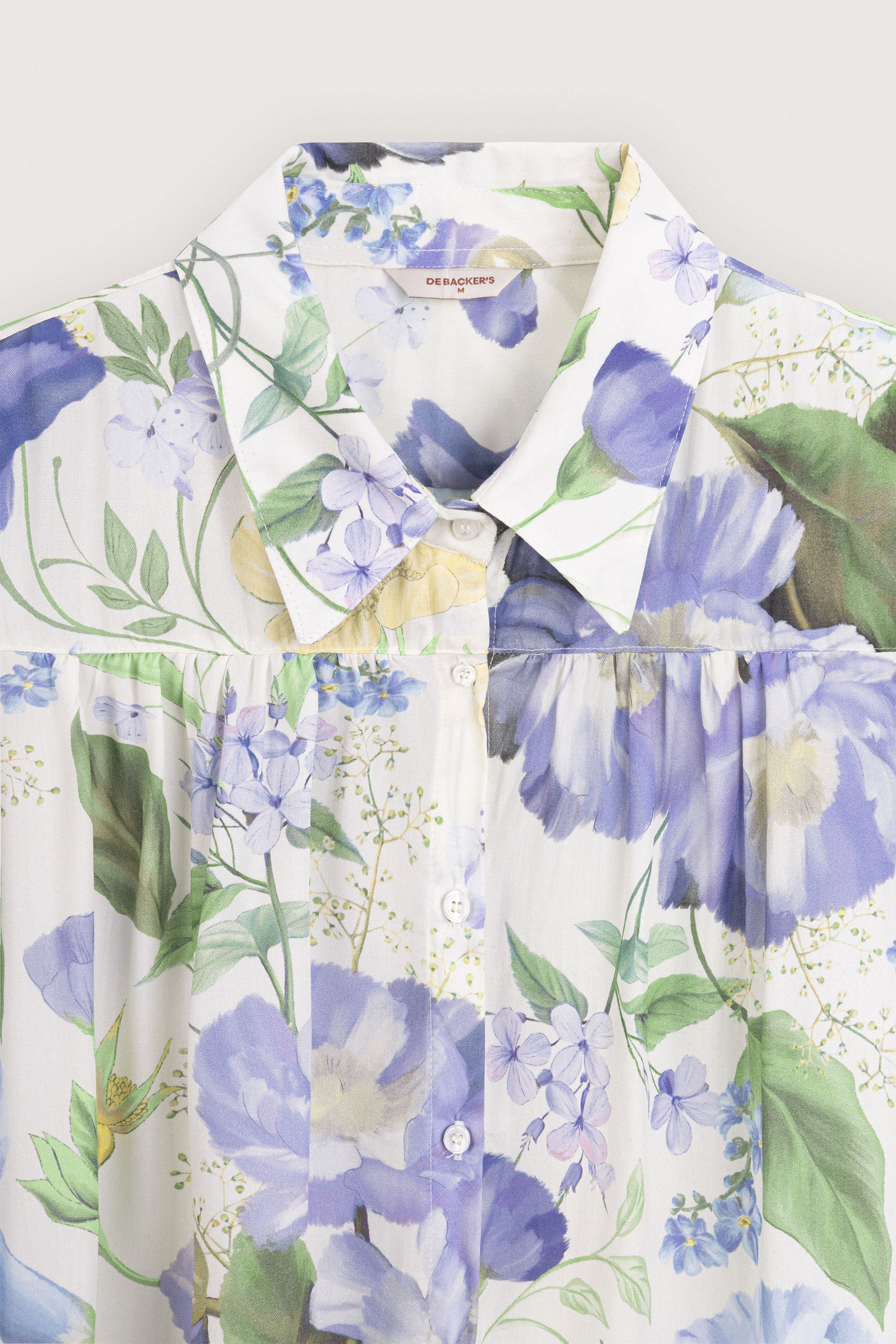 Off White Printed Floral Shirt - Image 2