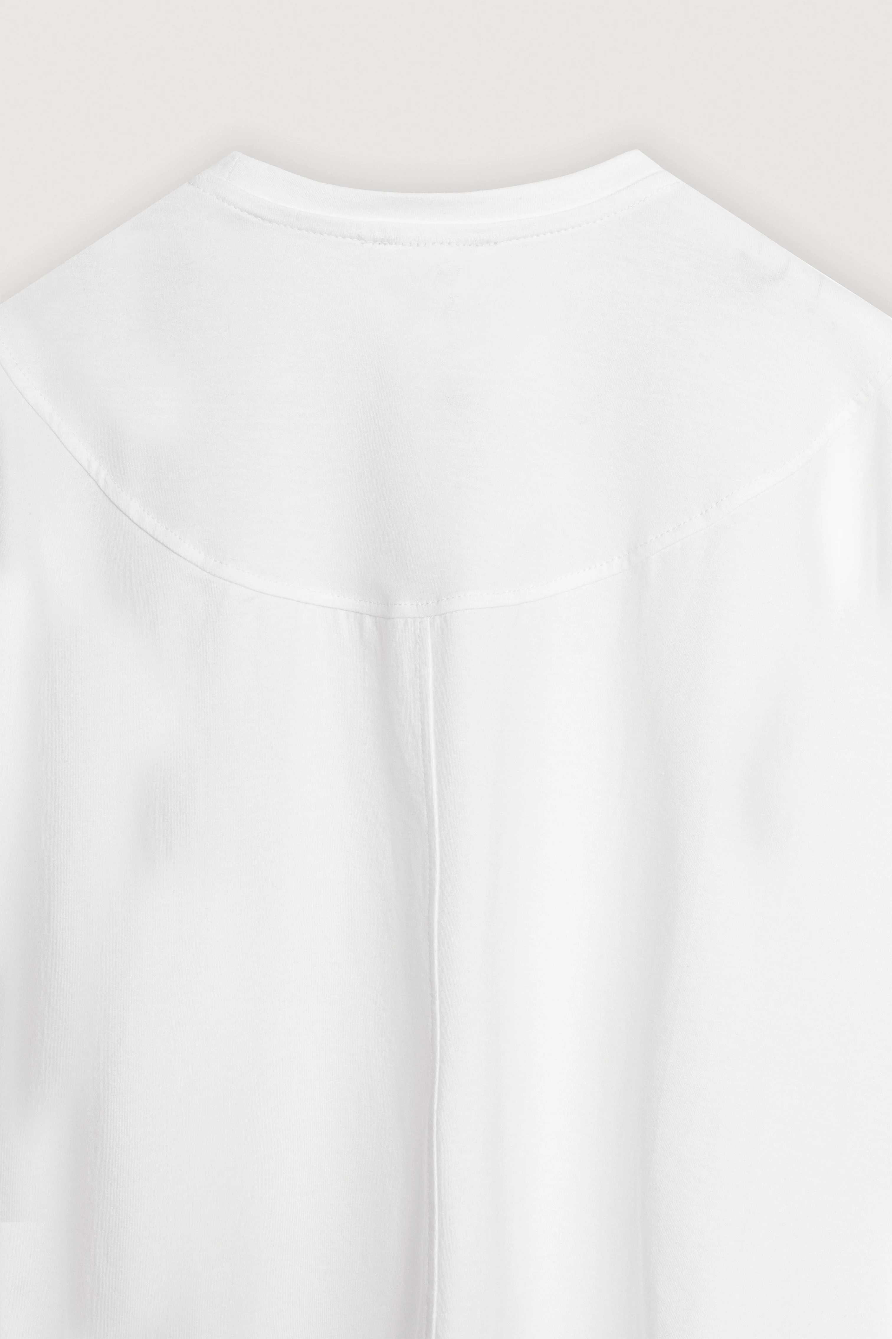 White Round Neck Over size T-shirt - Image 4