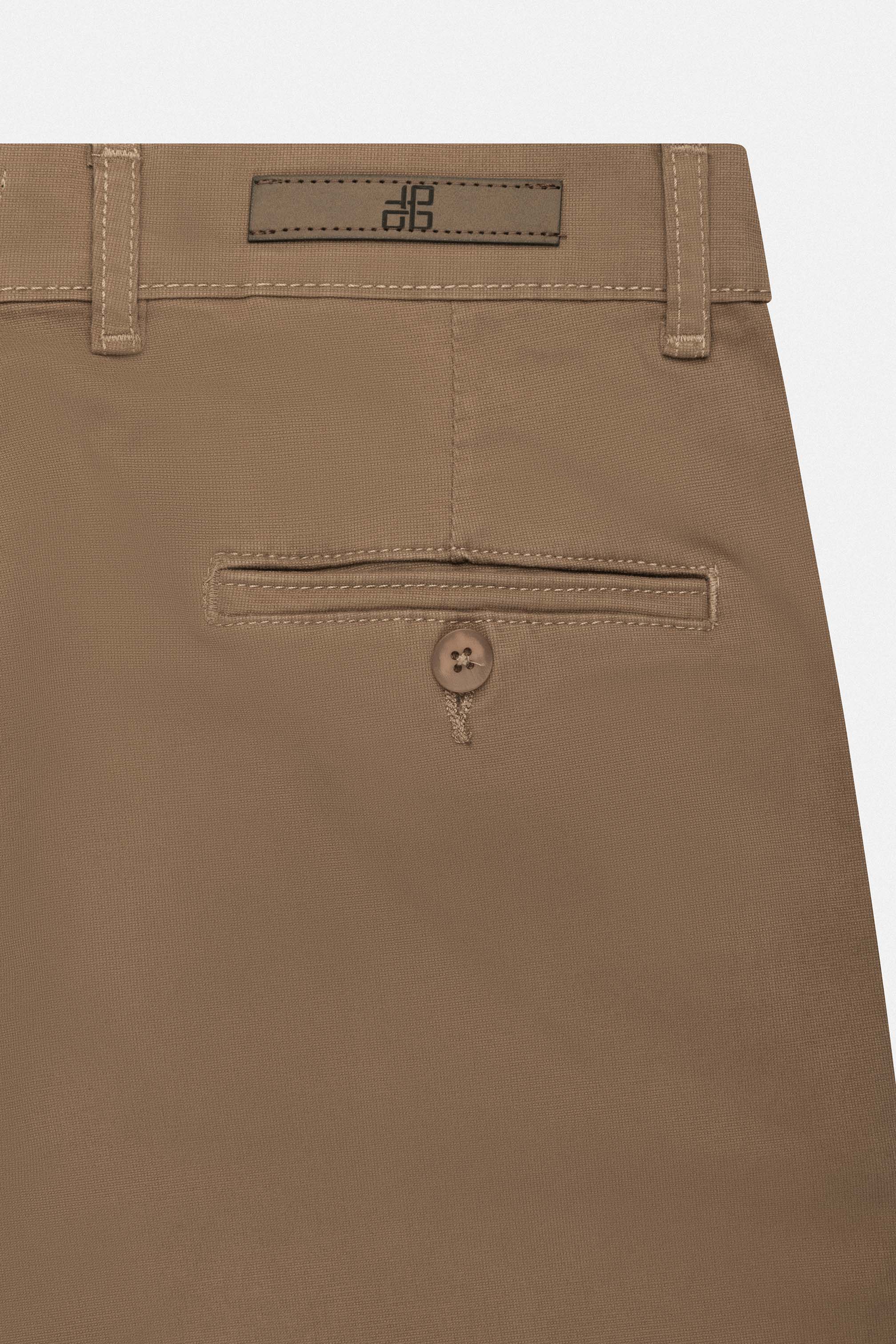 Pastel Brown Chino Gabardine Pant - Image 4