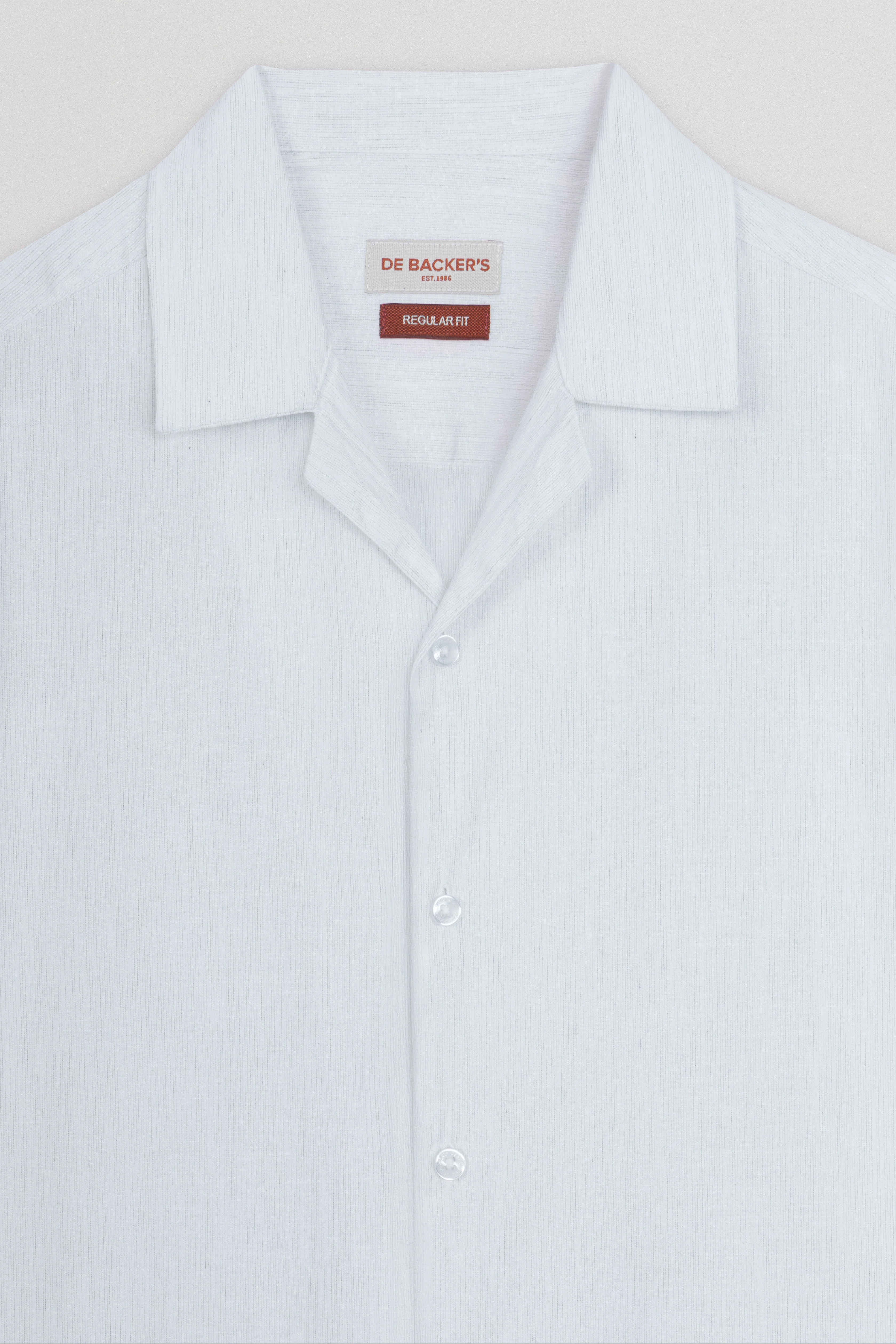 Patterned White Short Sleeves Shirt - Image 2