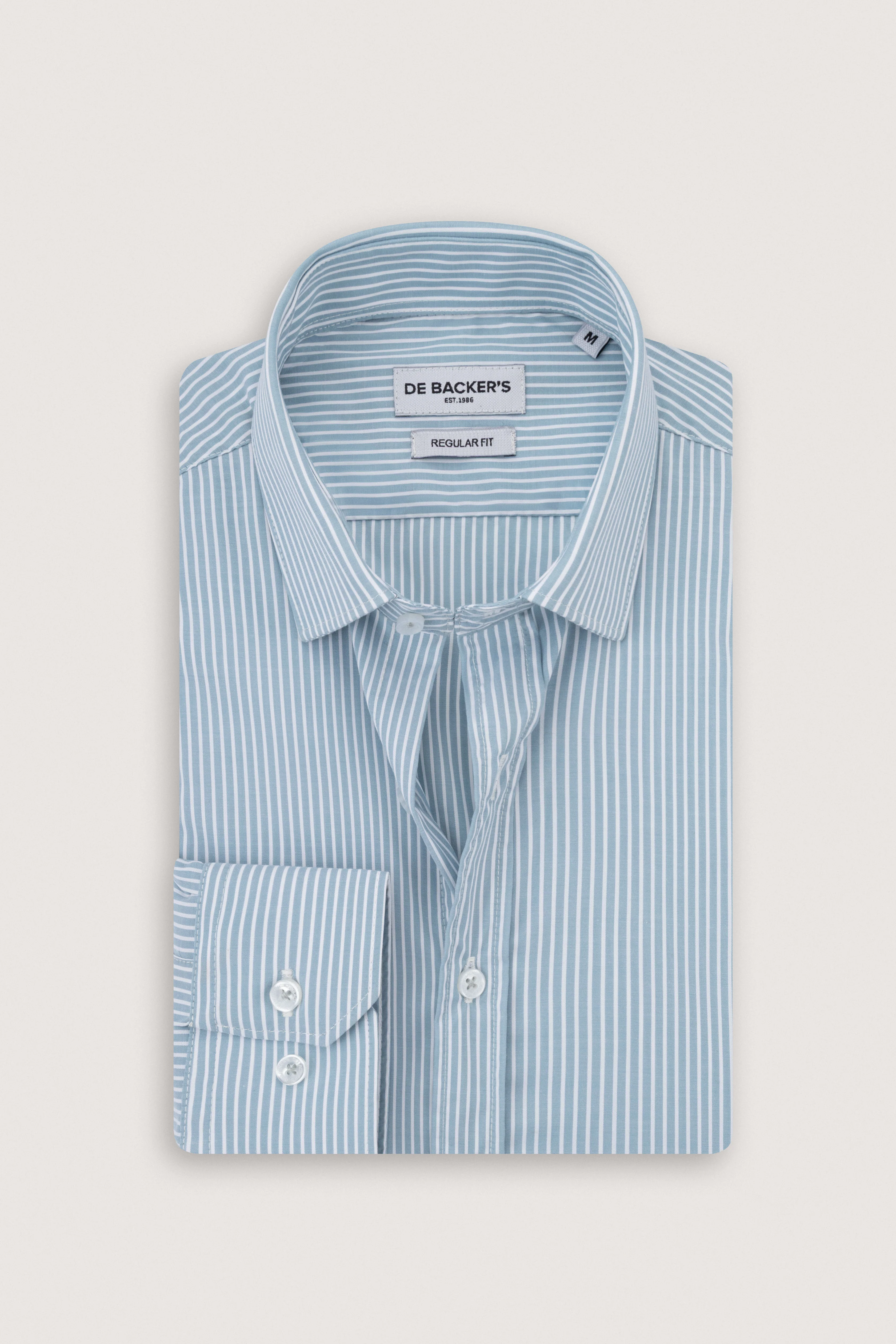 petroleum Striped Smart Casual Shirt