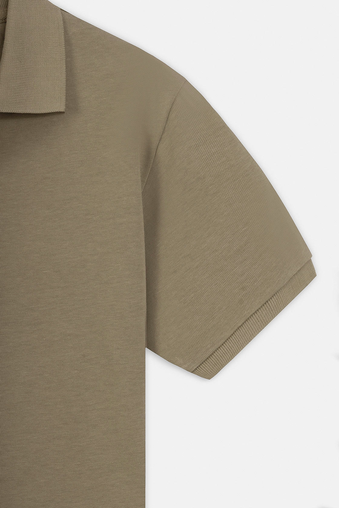 Pique Coffee Cotton Polo - Image 6