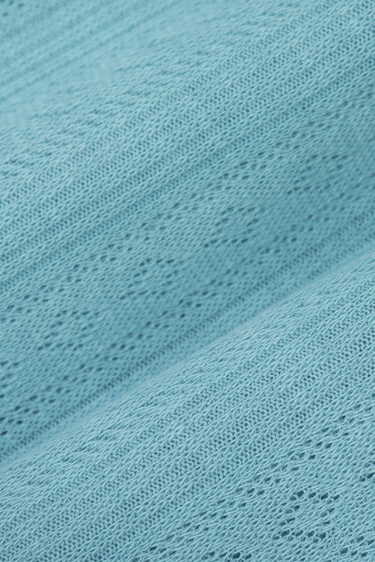 Pique Jacquard  Powder Blue Cotton Polo - Image 5