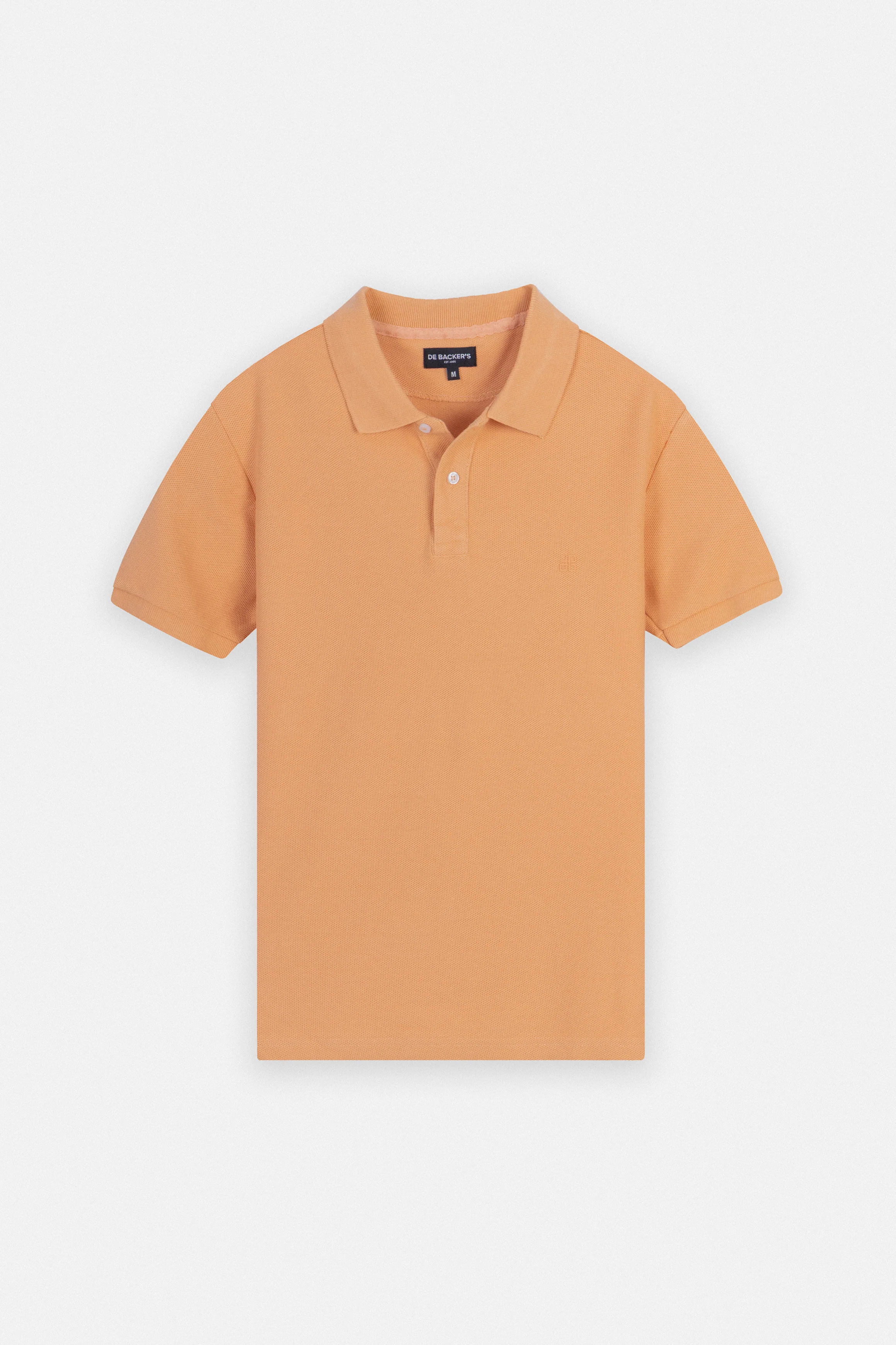 Pique Orange Cotton Polo