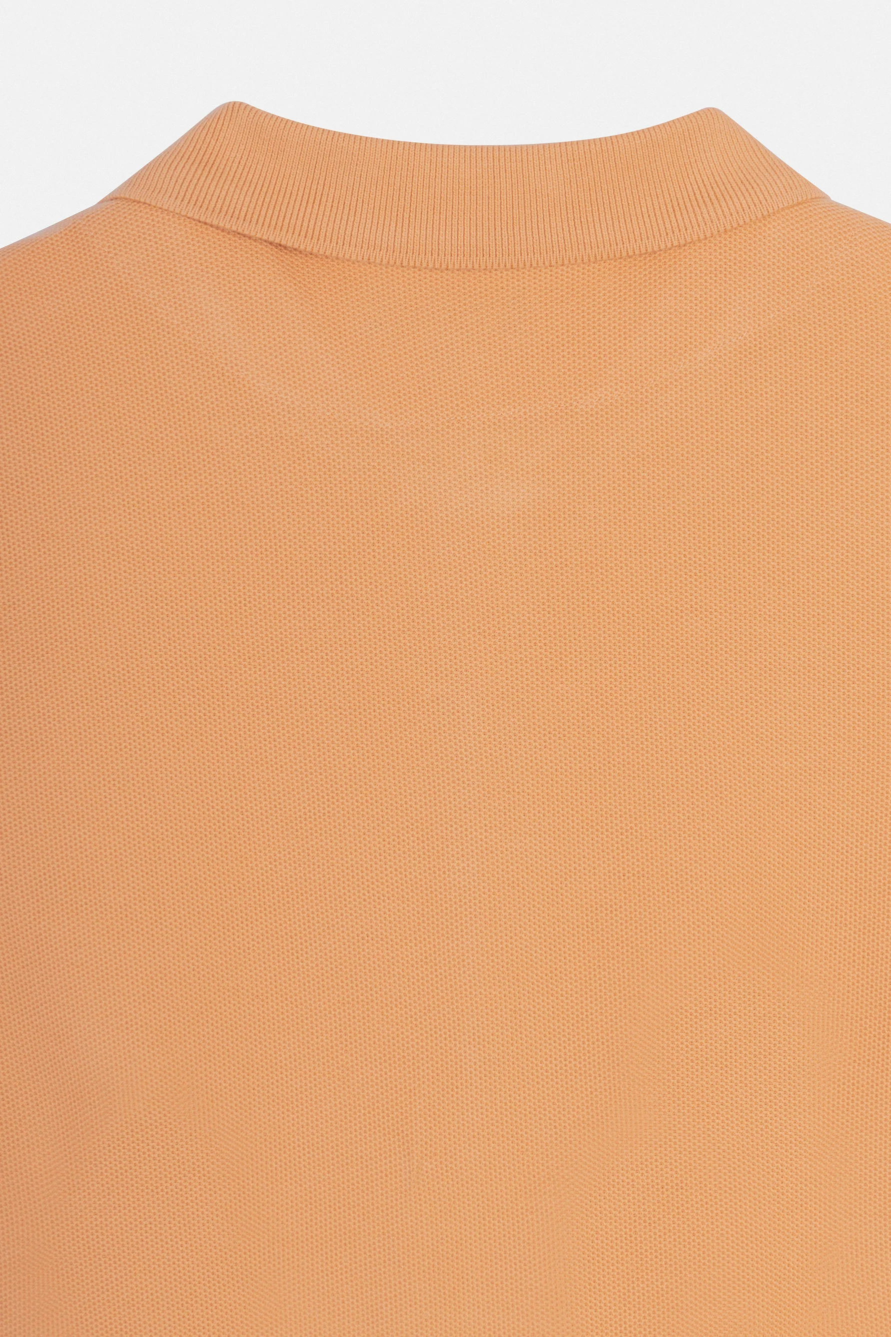 Pique Orange Cotton Polo - Image 4
