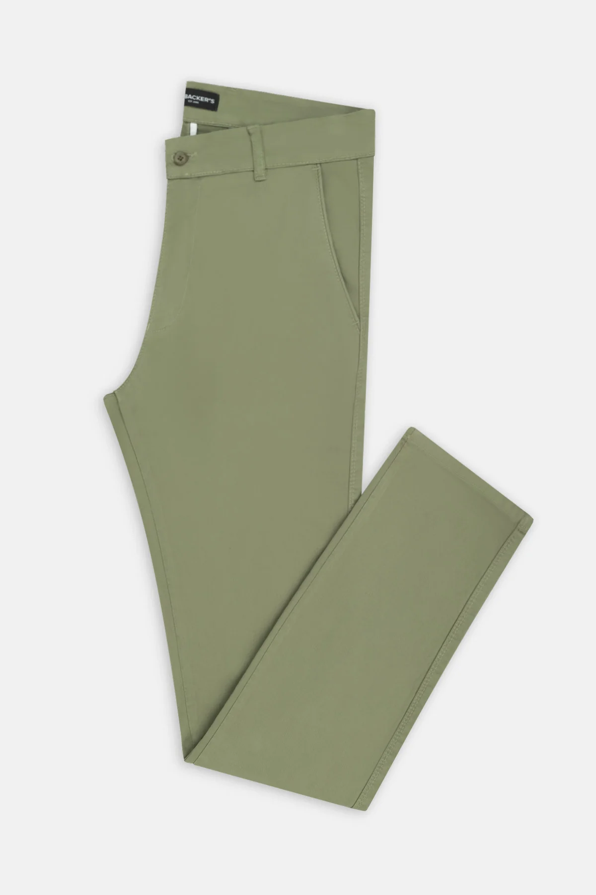 Pique Reseda Green  Chino Gabardine Pant