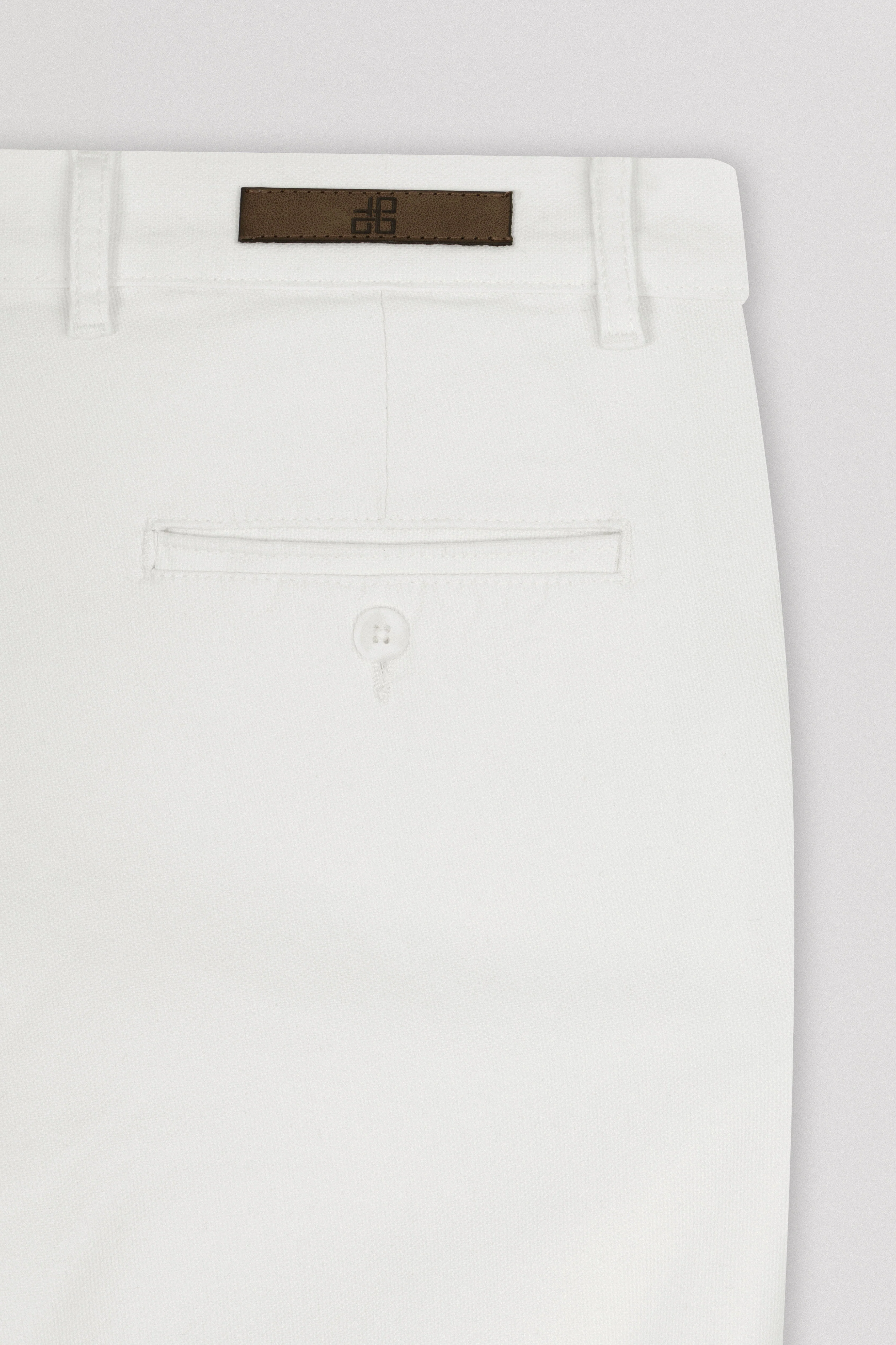 Pique White Gabardine Pant - Image 3