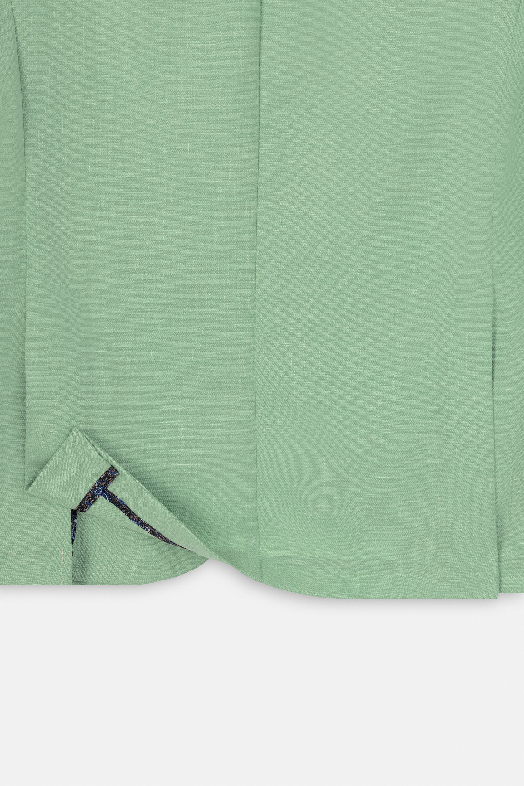 Pistachio Casual Linen Blend Blazer - Image 5