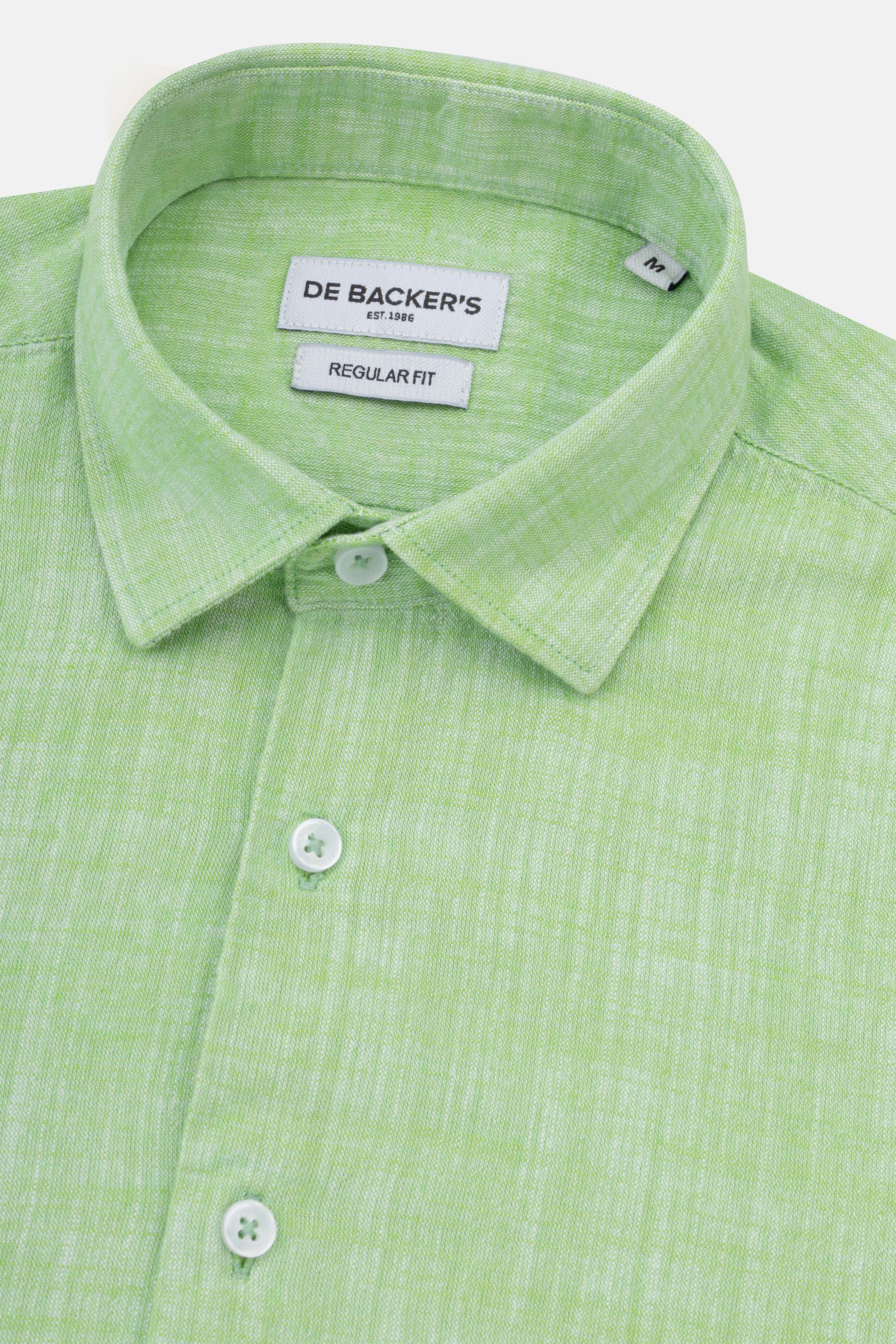 Pistachio Linen Blend Smart Casual Shirt - Image 5