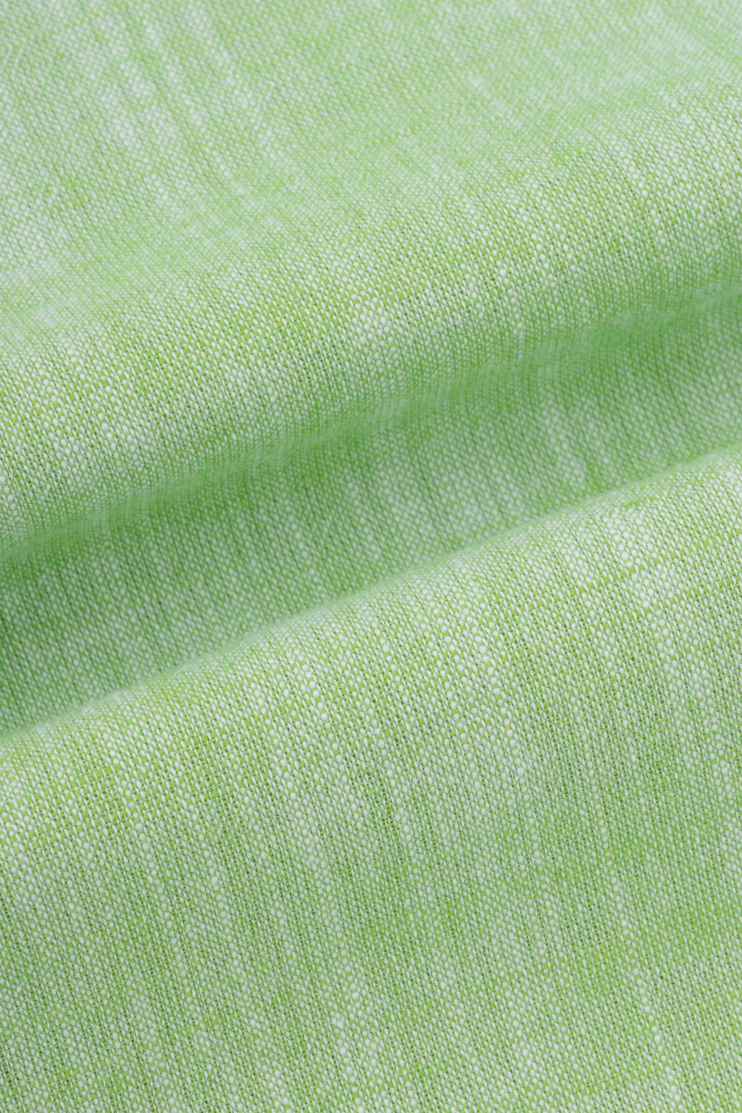 Pistachio Linen Blend Smart Casual Shirt - Image 7