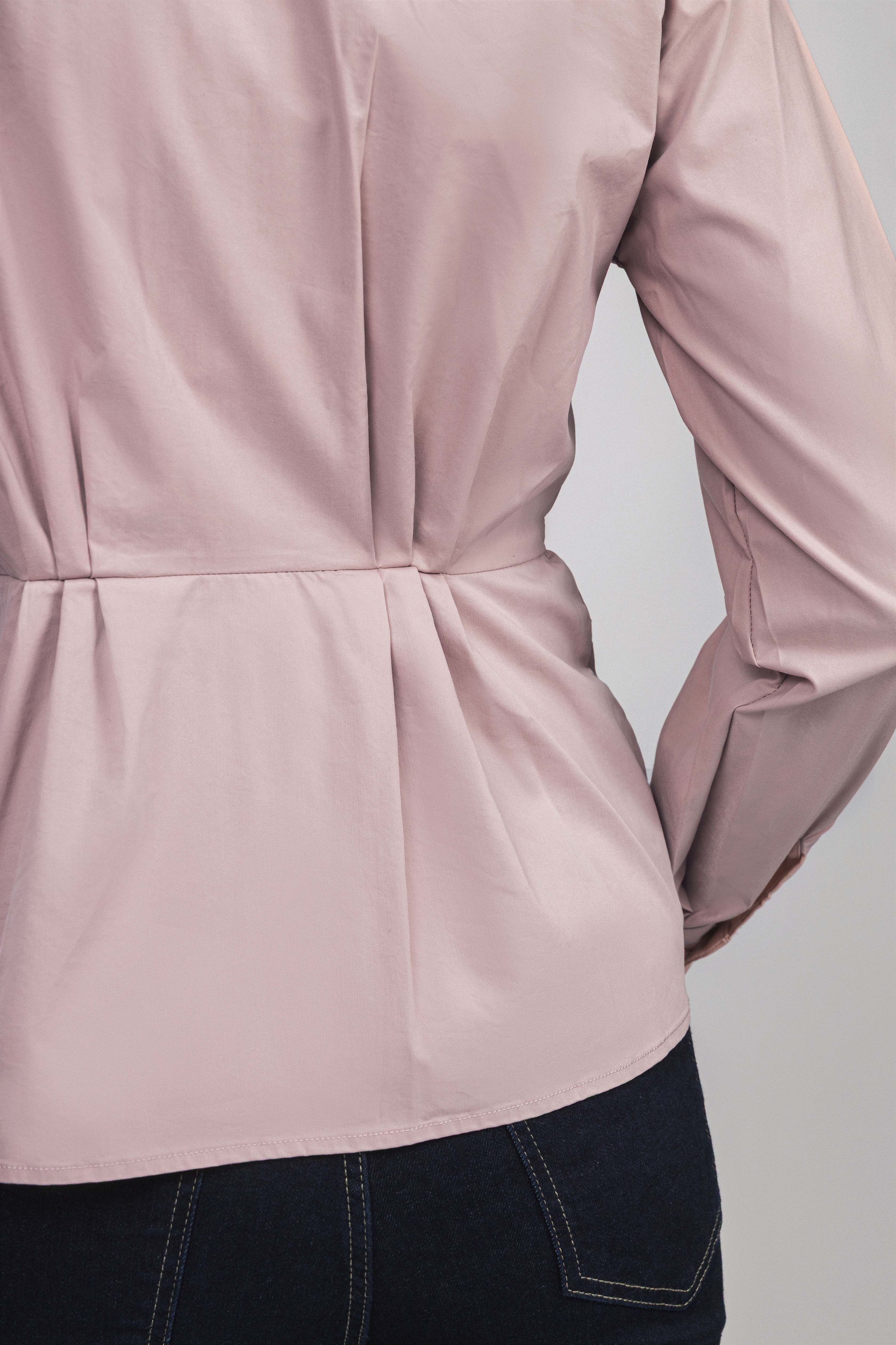 Rose gathered waist Classic Shirt - Image 4