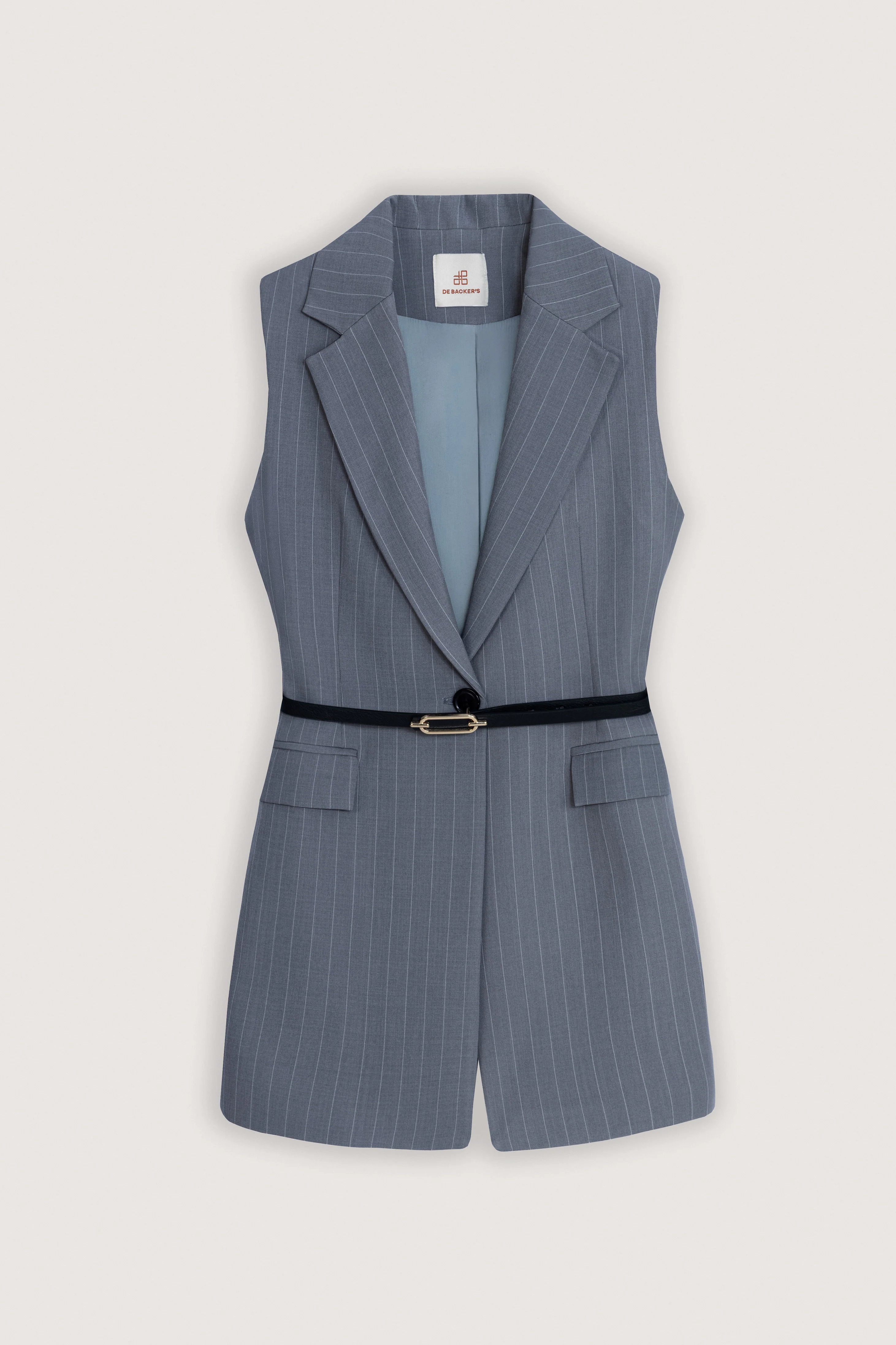 Gray Sleeveless Women's Classic Set - Image 2