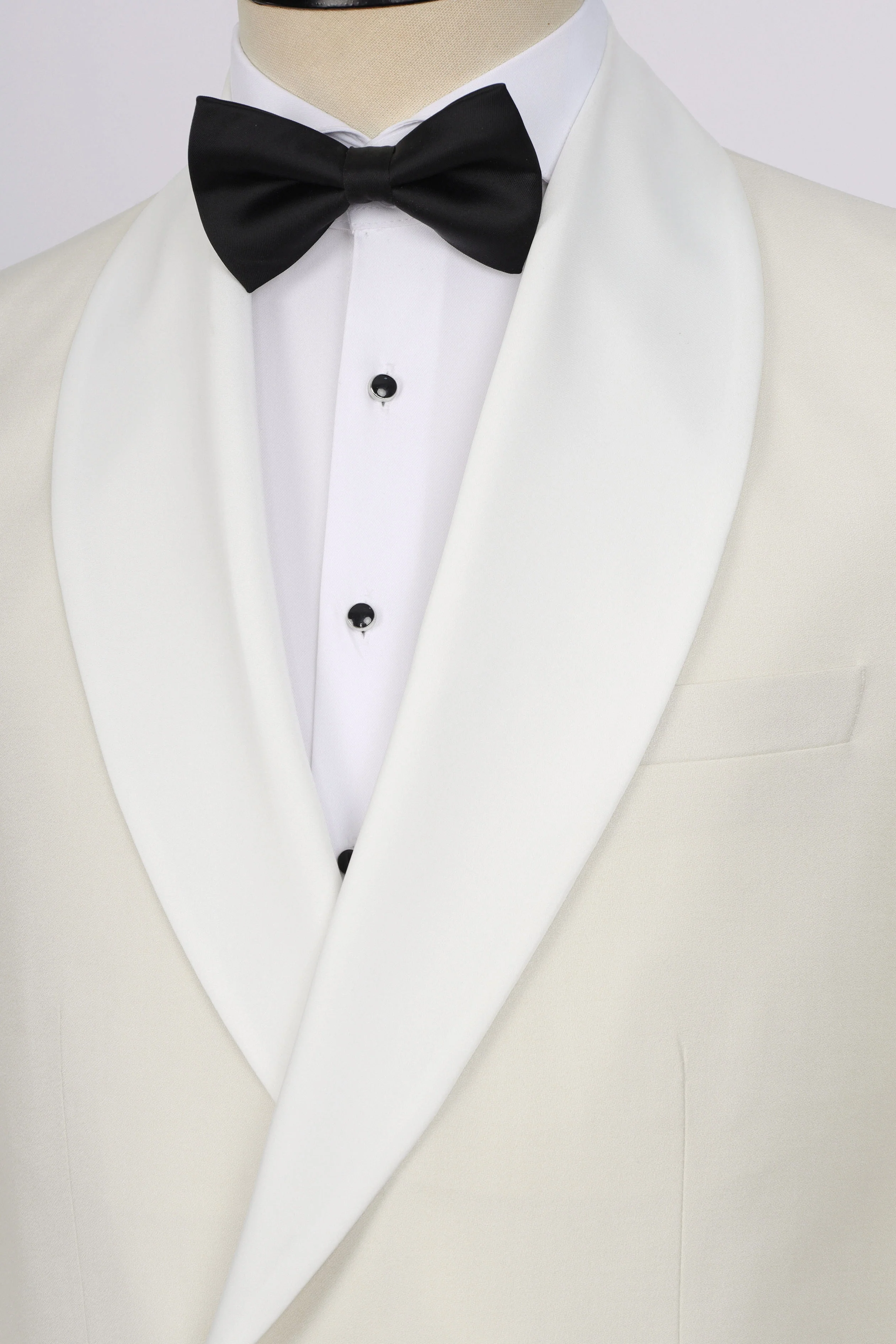 Solid Off White Tuxedo - Image 2