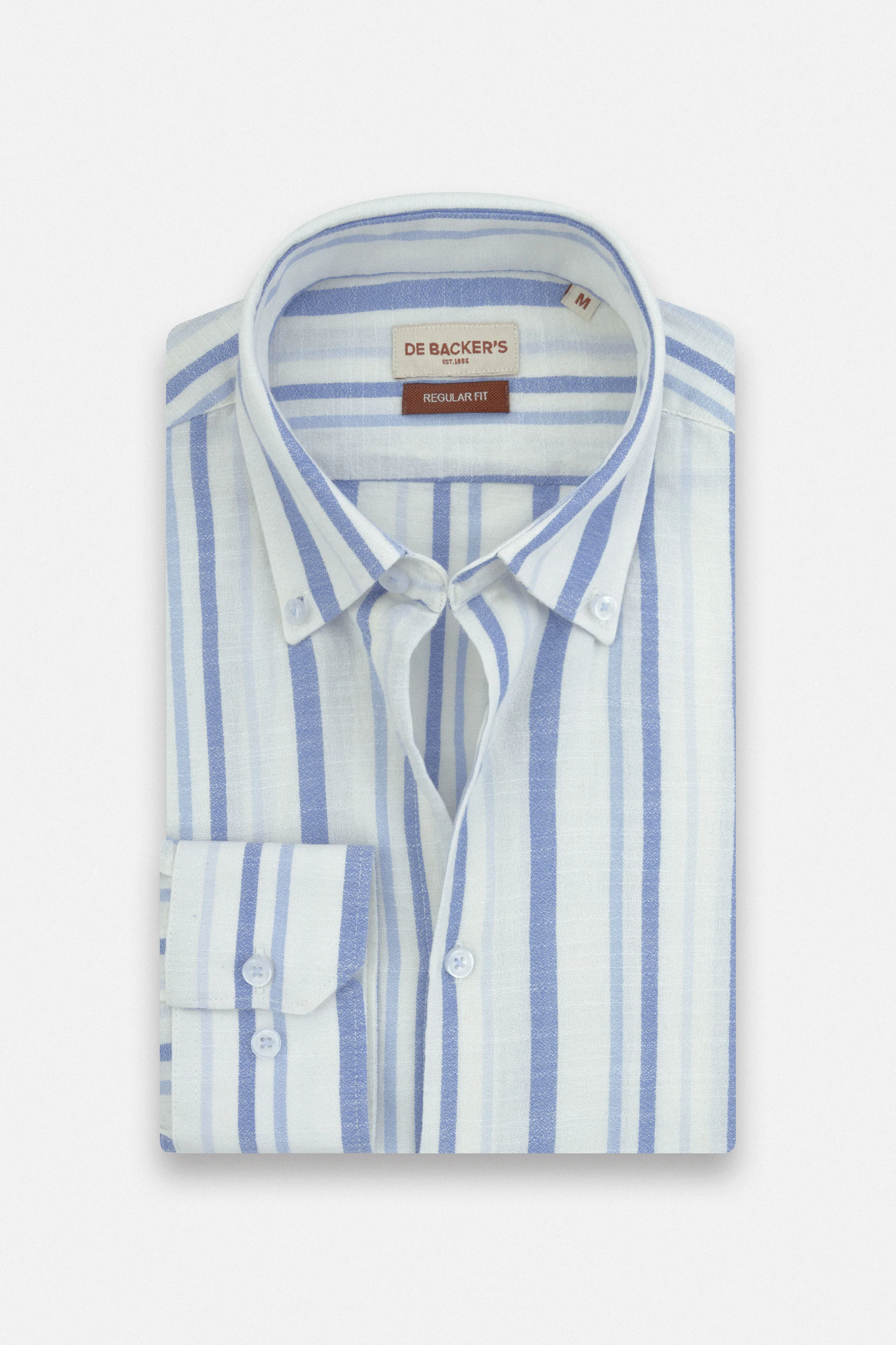 Striped Light Blue Casual Shirt