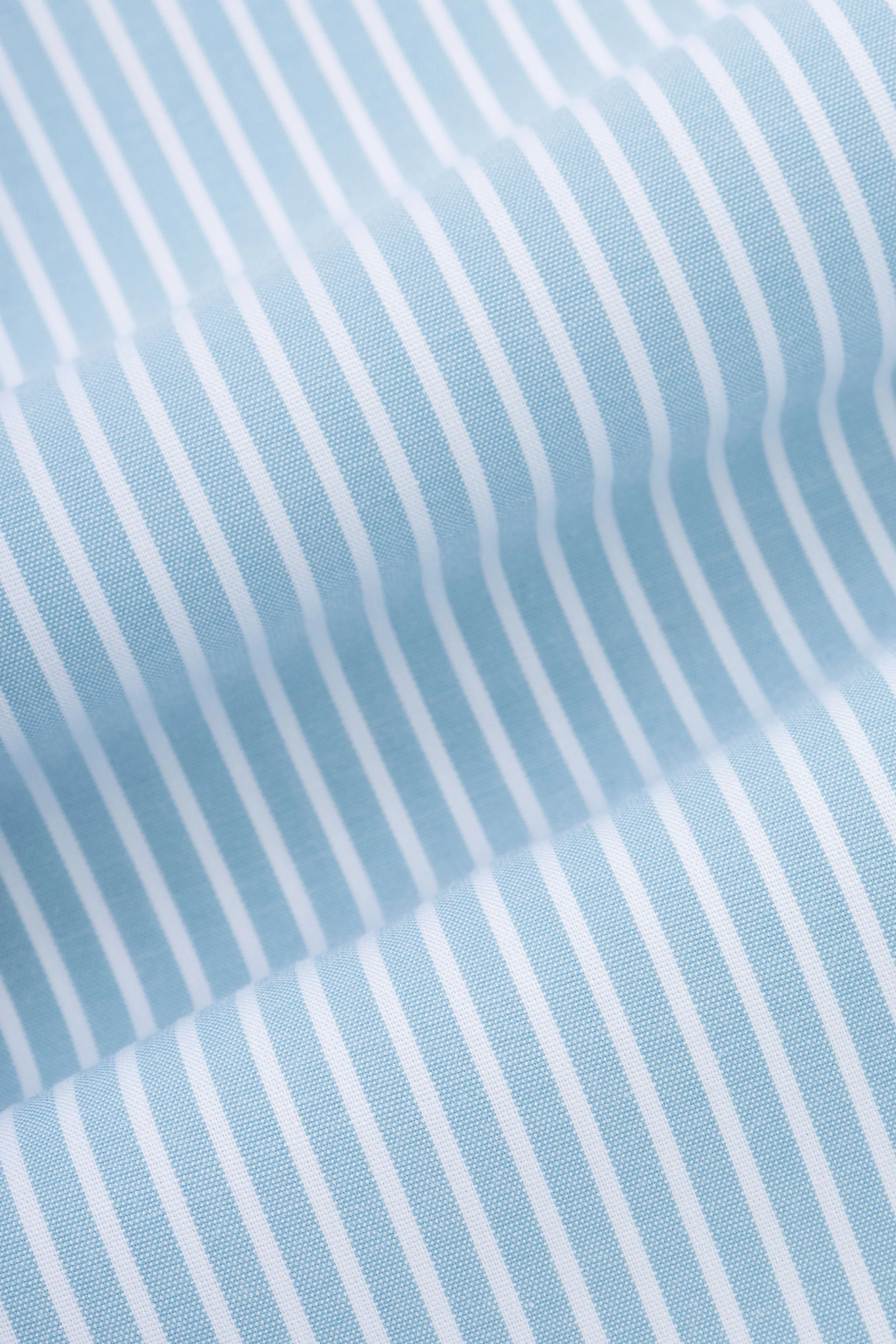 Striped Light Blue Bamboo Short Sleeves Shirt - Image 5