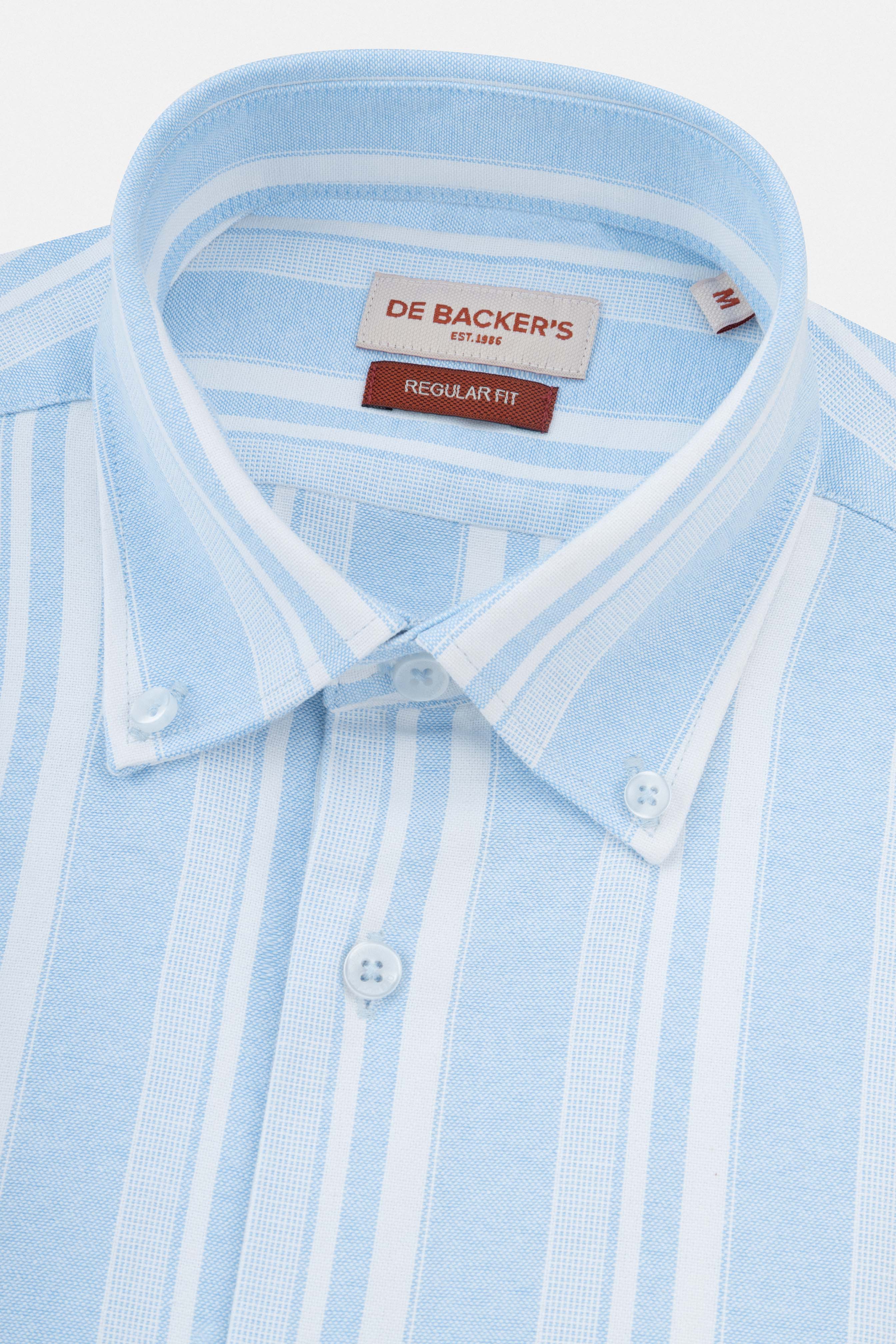 Striped Light Blue Smart Casual Shirt - Image 2