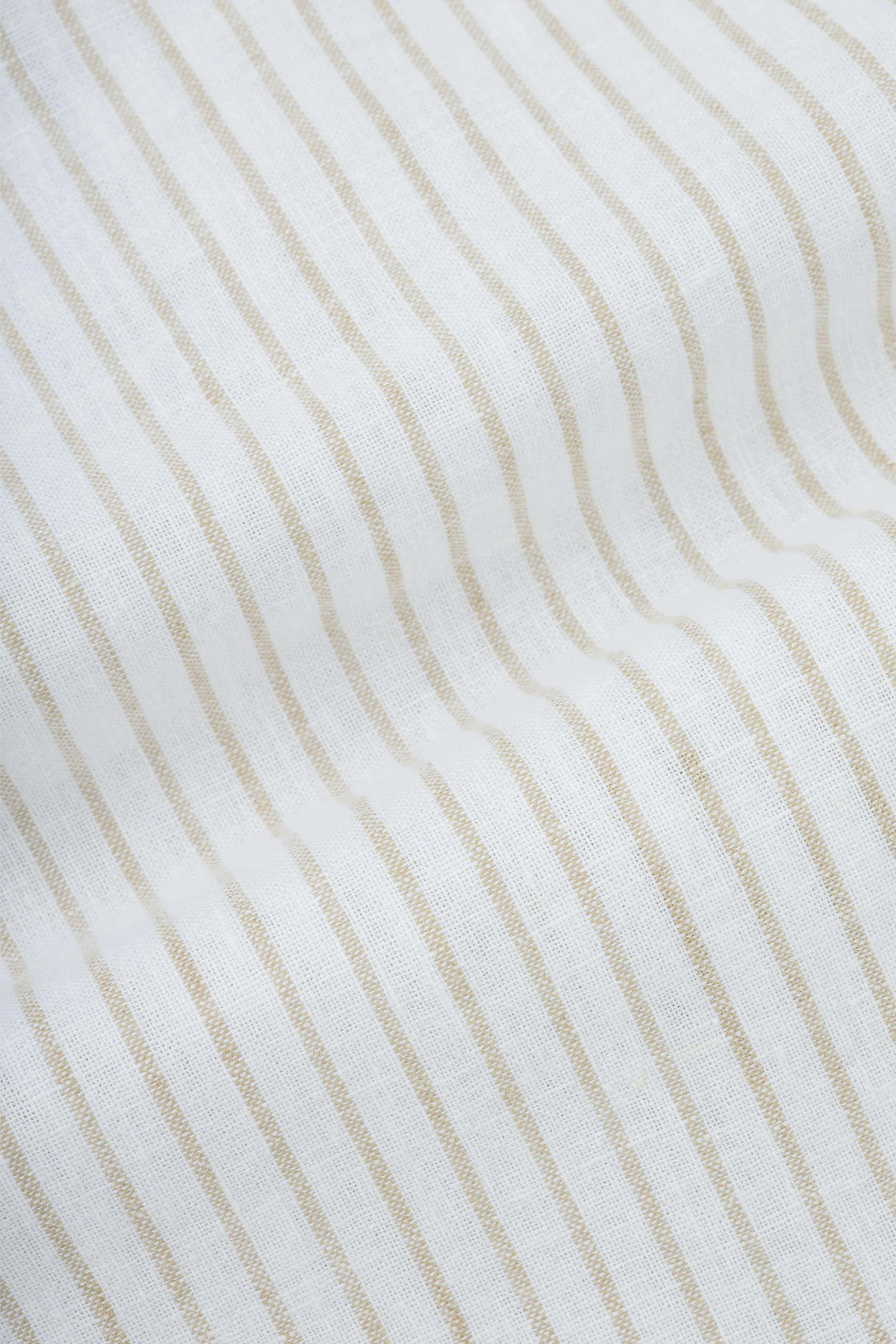 Striped Light Brown Smart Casual Shirt - Image 5