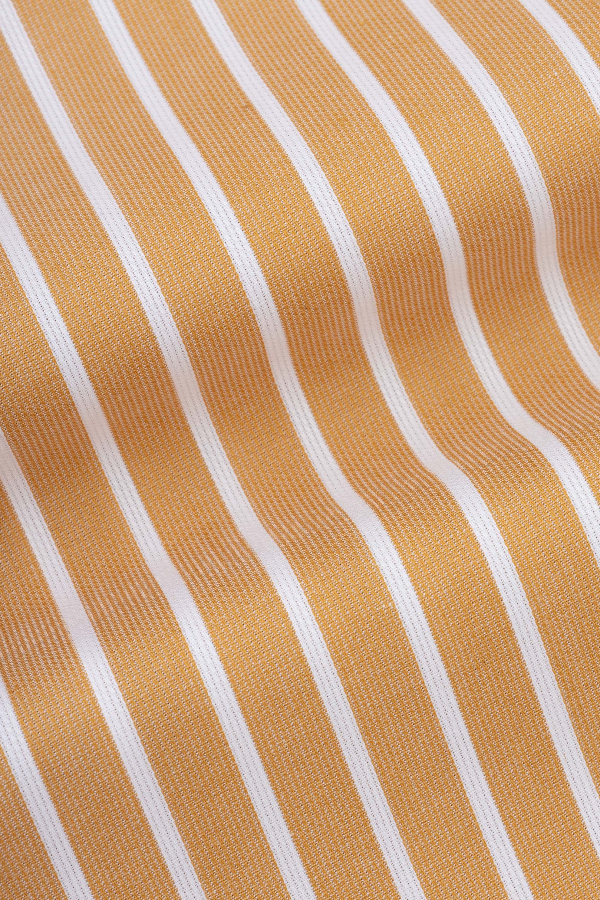 Striped Light Orange Smart Casual Shirt - Image 4