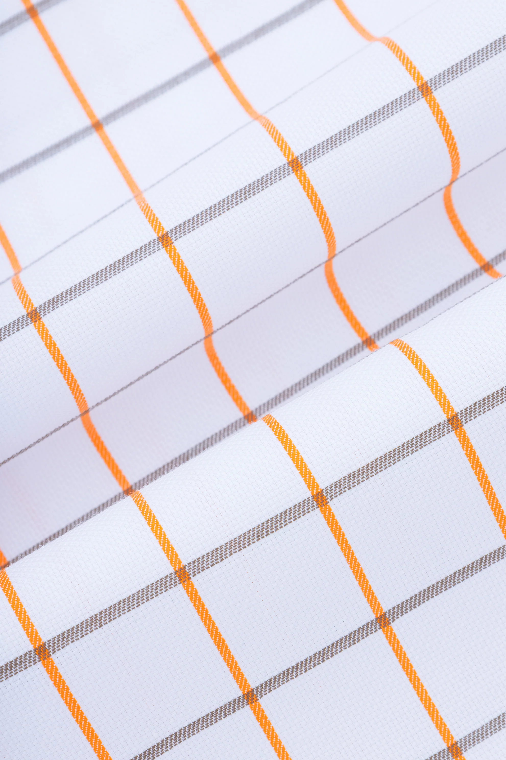 Checked Light Orange Short Sleeves Shirt - Image 4