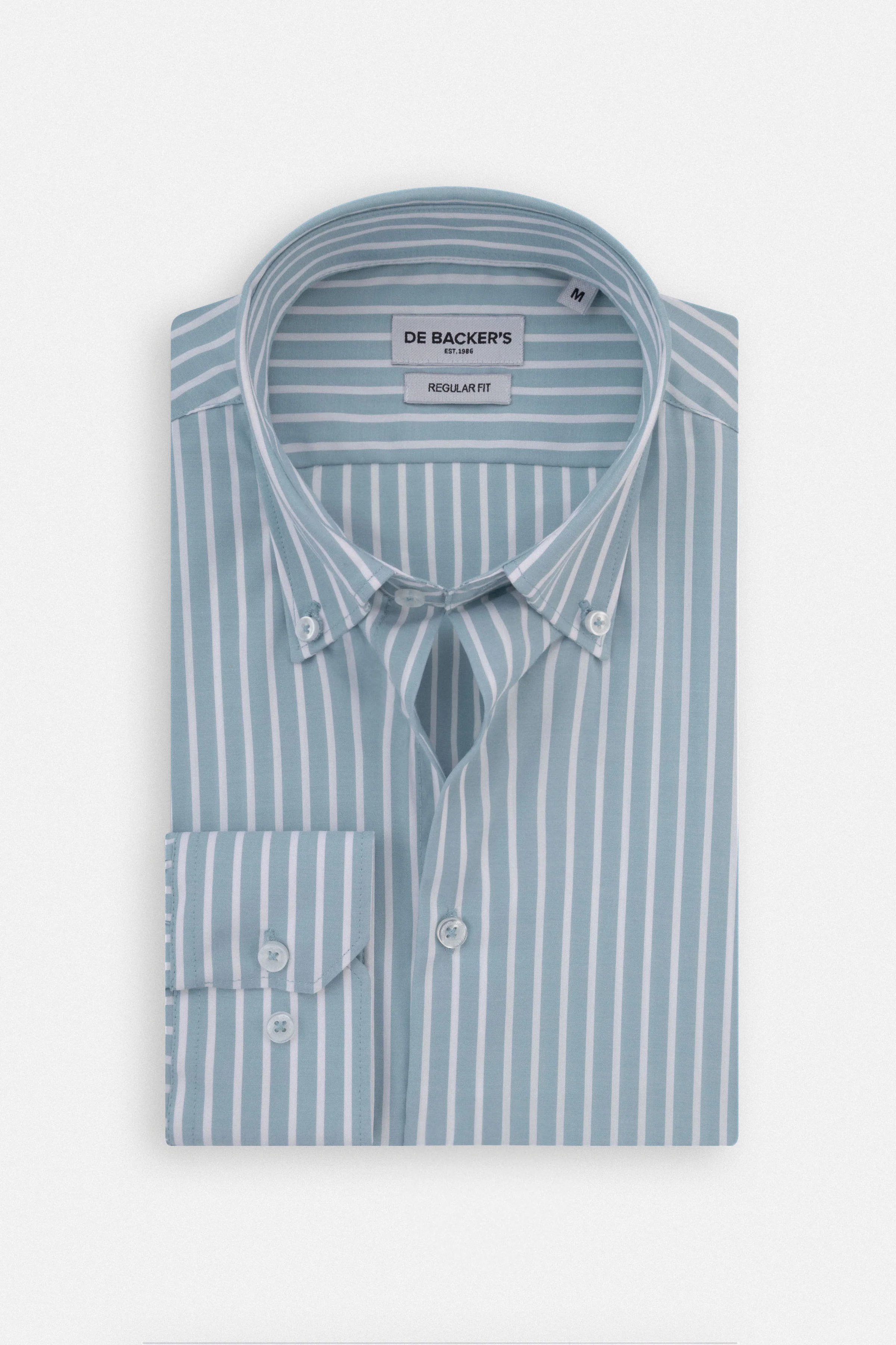Striped Petroleum Bamboo Casual Shirt