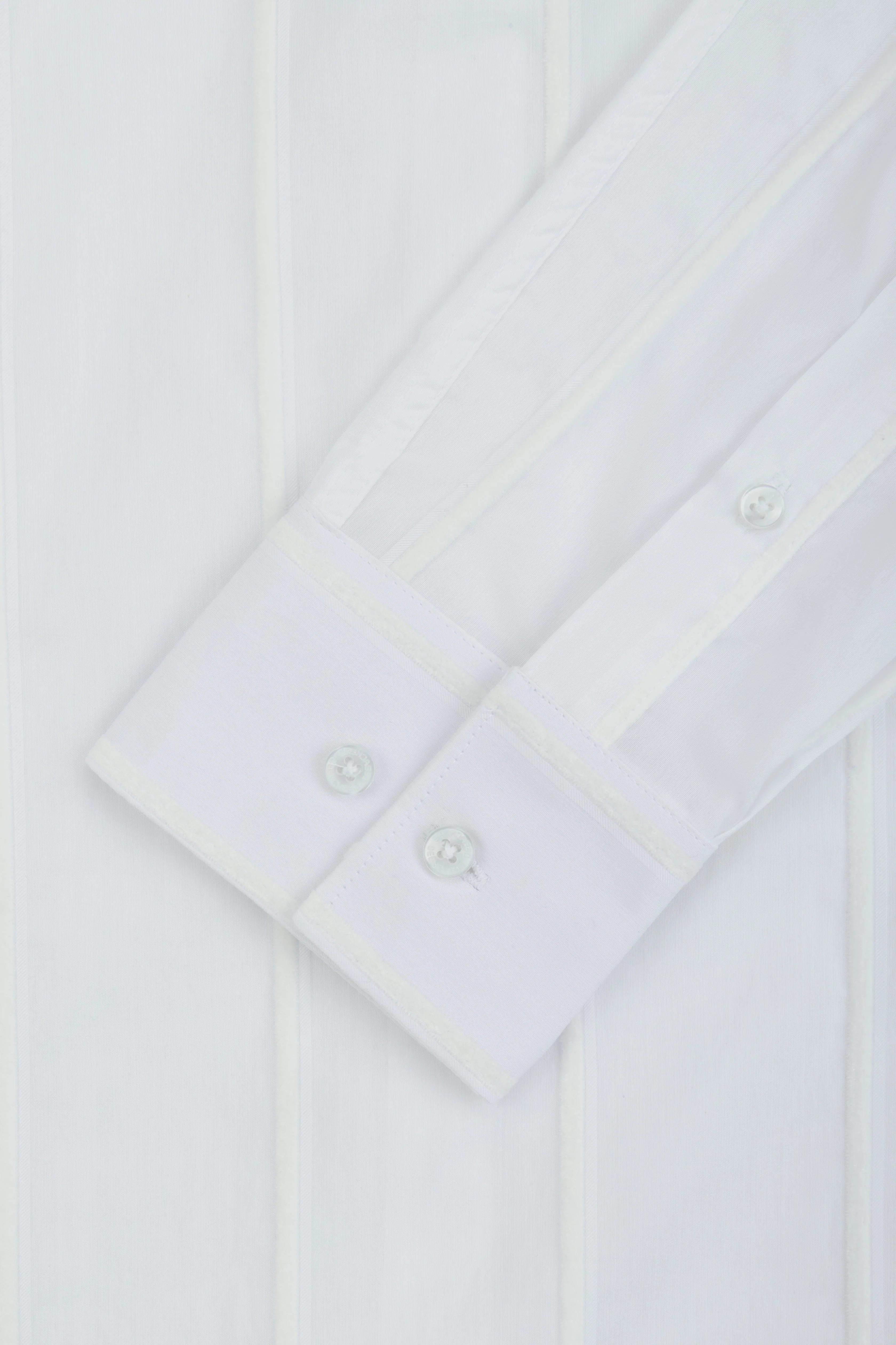 Striped White Casual Shirt - Image 3