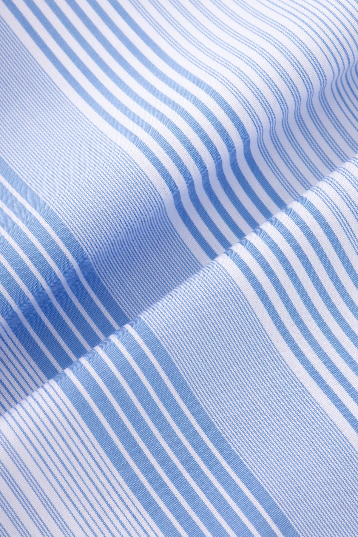 Striped Light Blue smart Casual Shirt - Image 4