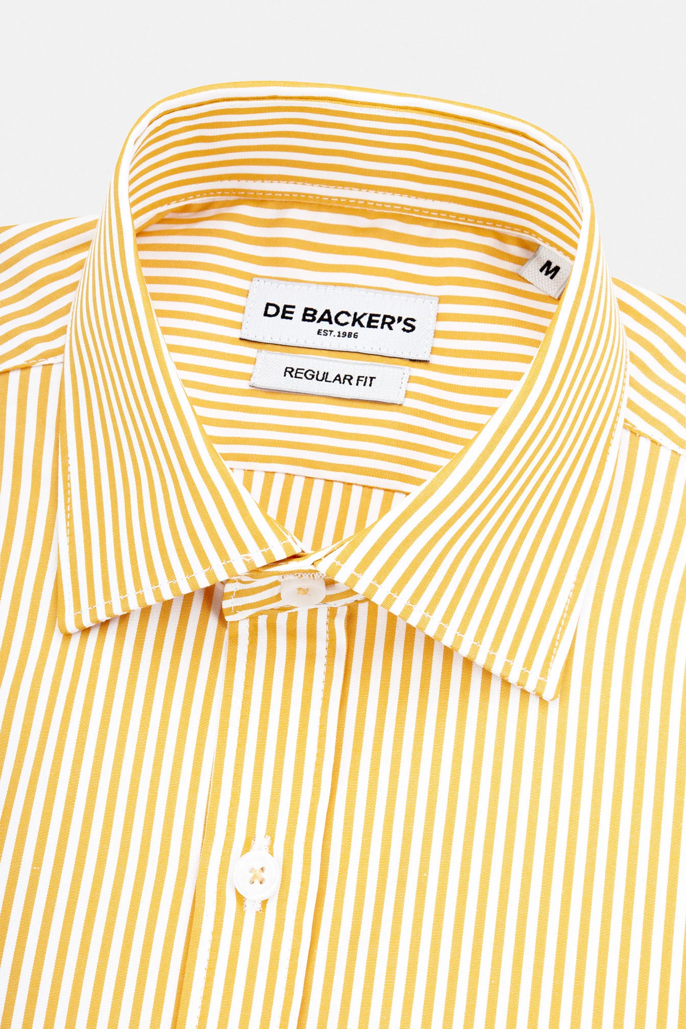 Striped Yellow Smart Casual Shirt - Image 2