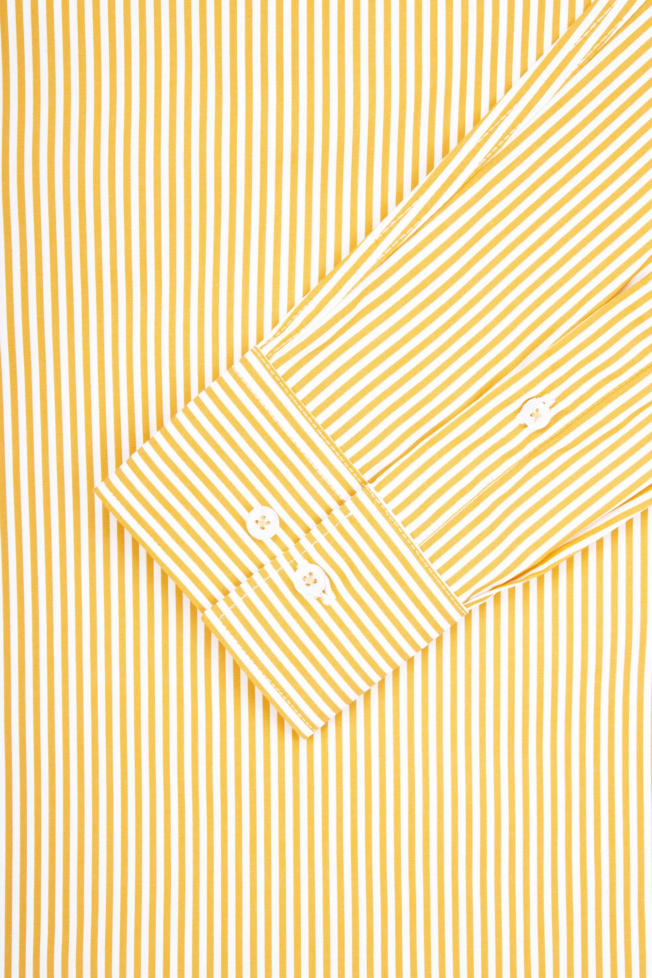 Striped Yellow Smart Casual Shirt - Image 3