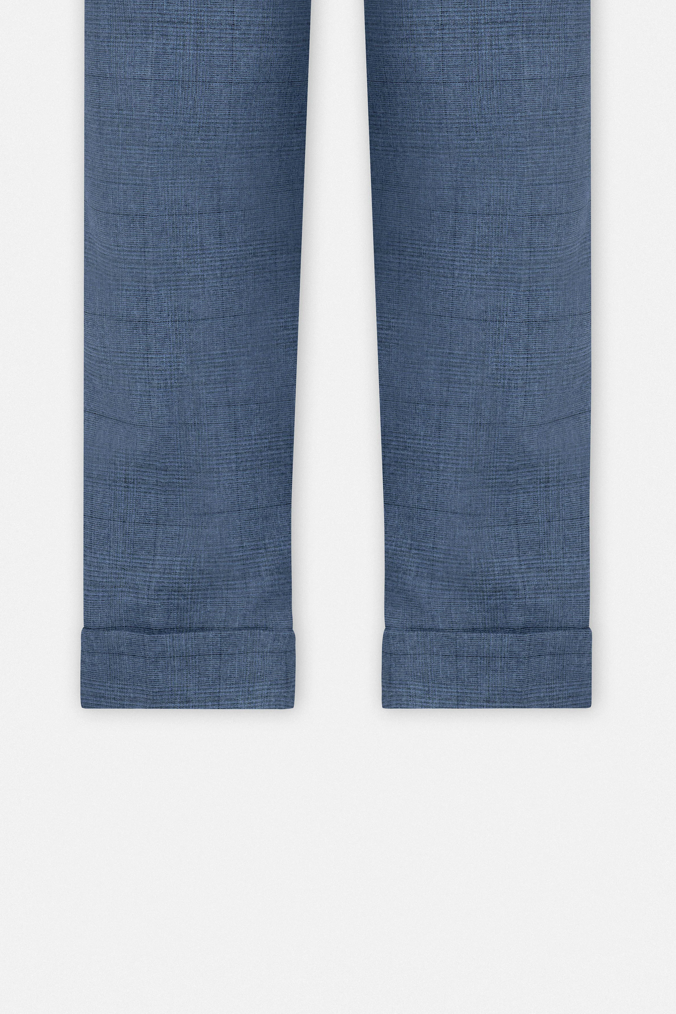 Teal Blue Smart Casual Pants - Image 3