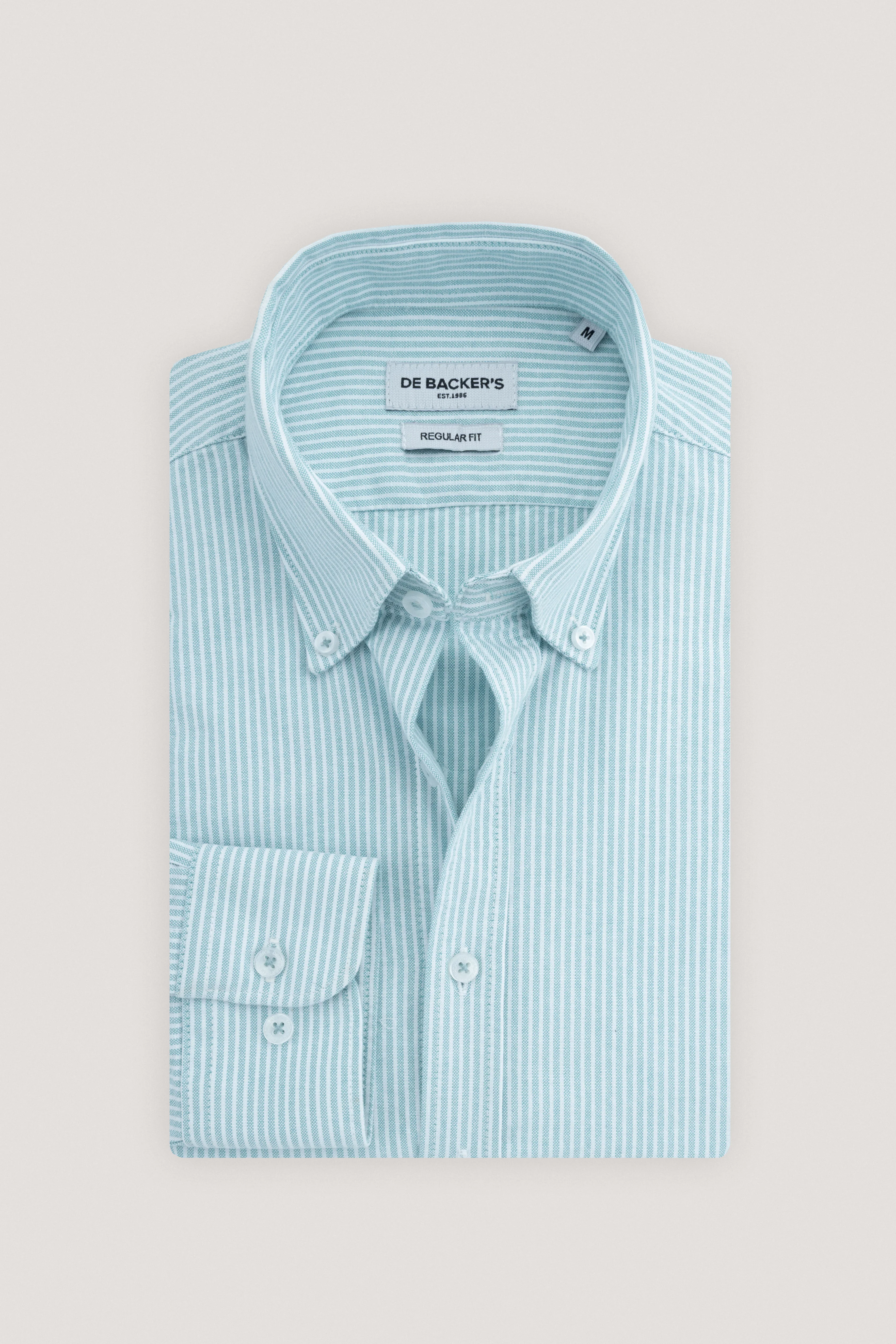 Turquoise Striped Smart Casual Shirt