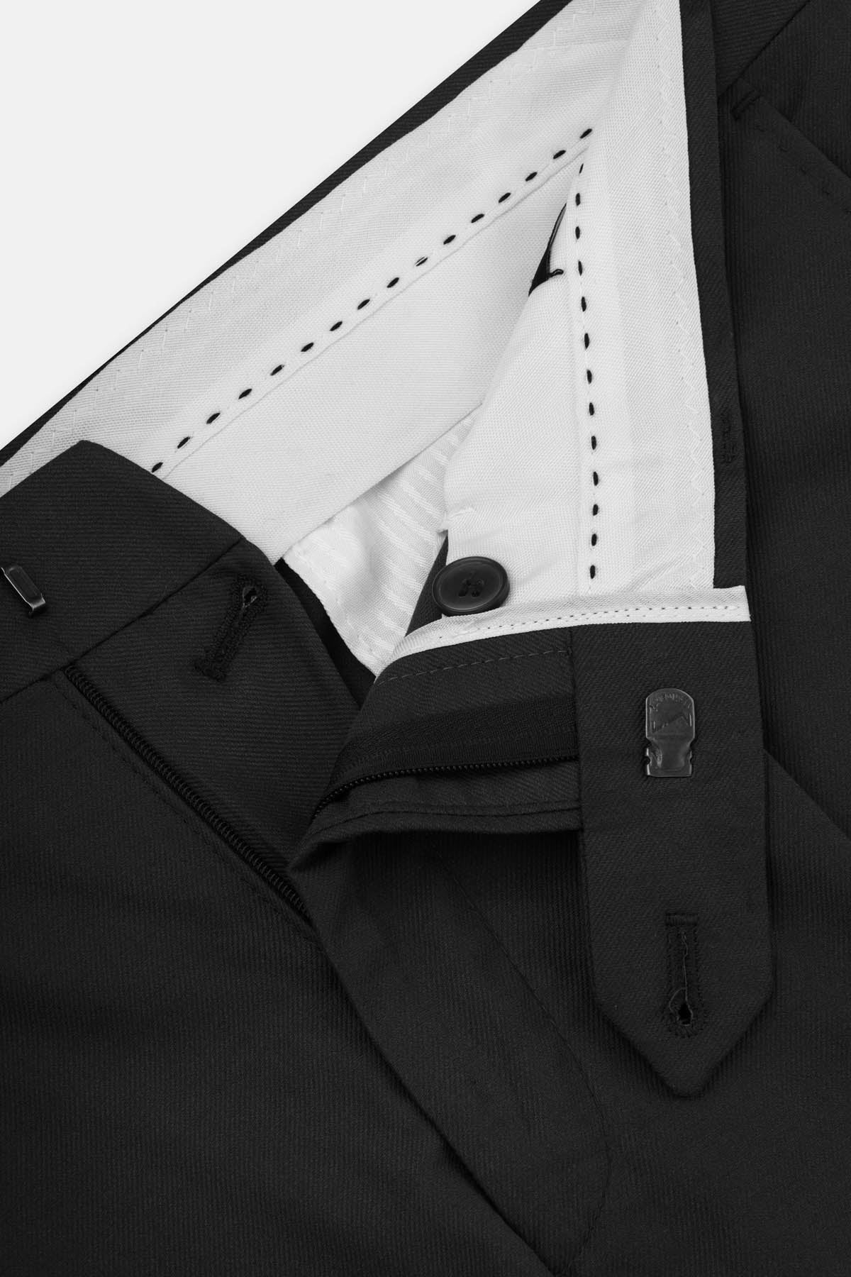 Twill Black Chino Classic Pant - Image 2