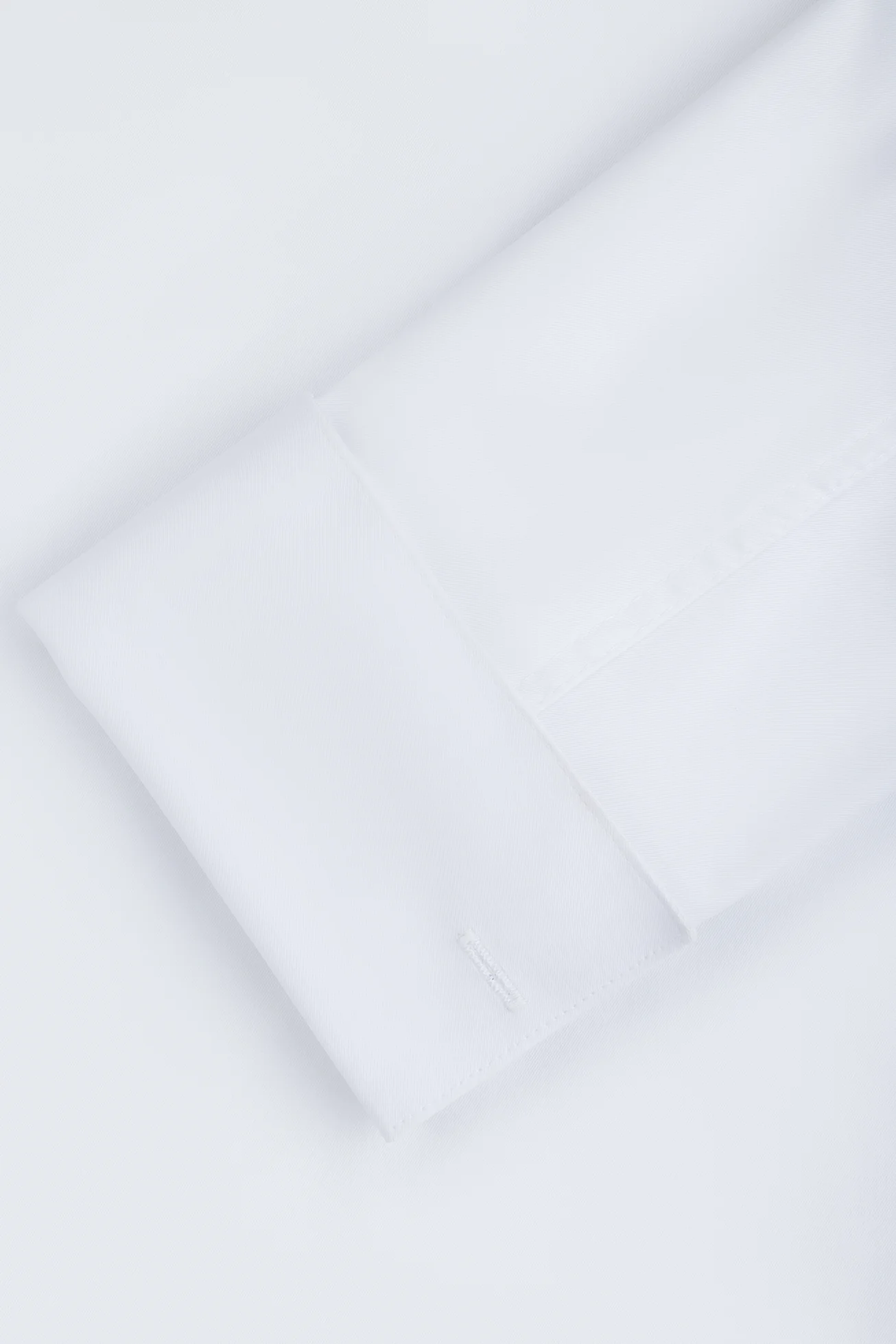 White Bamboo Blend Wingtip Shirt - Image 3