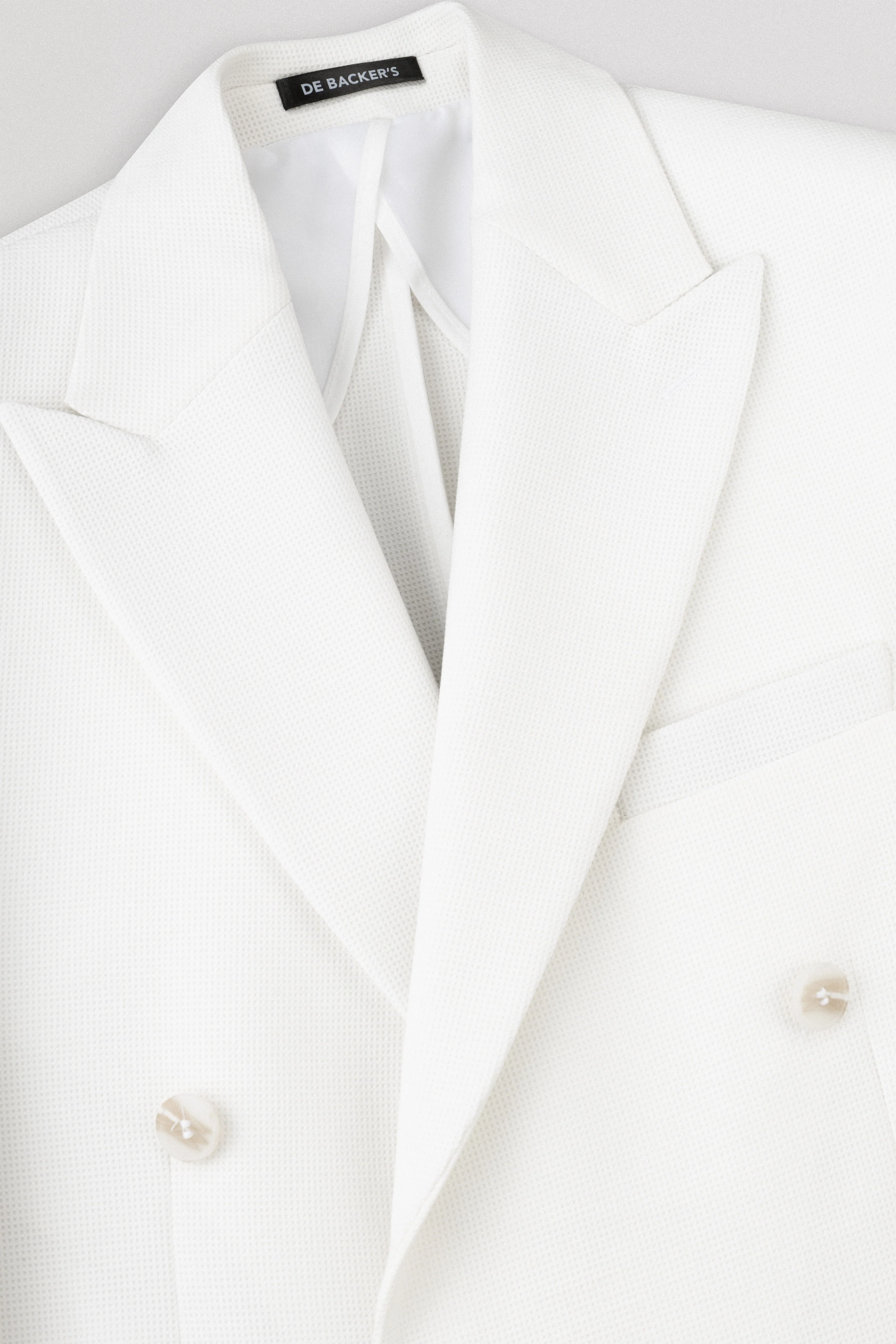 White patterned Casual Blazer - Image 2