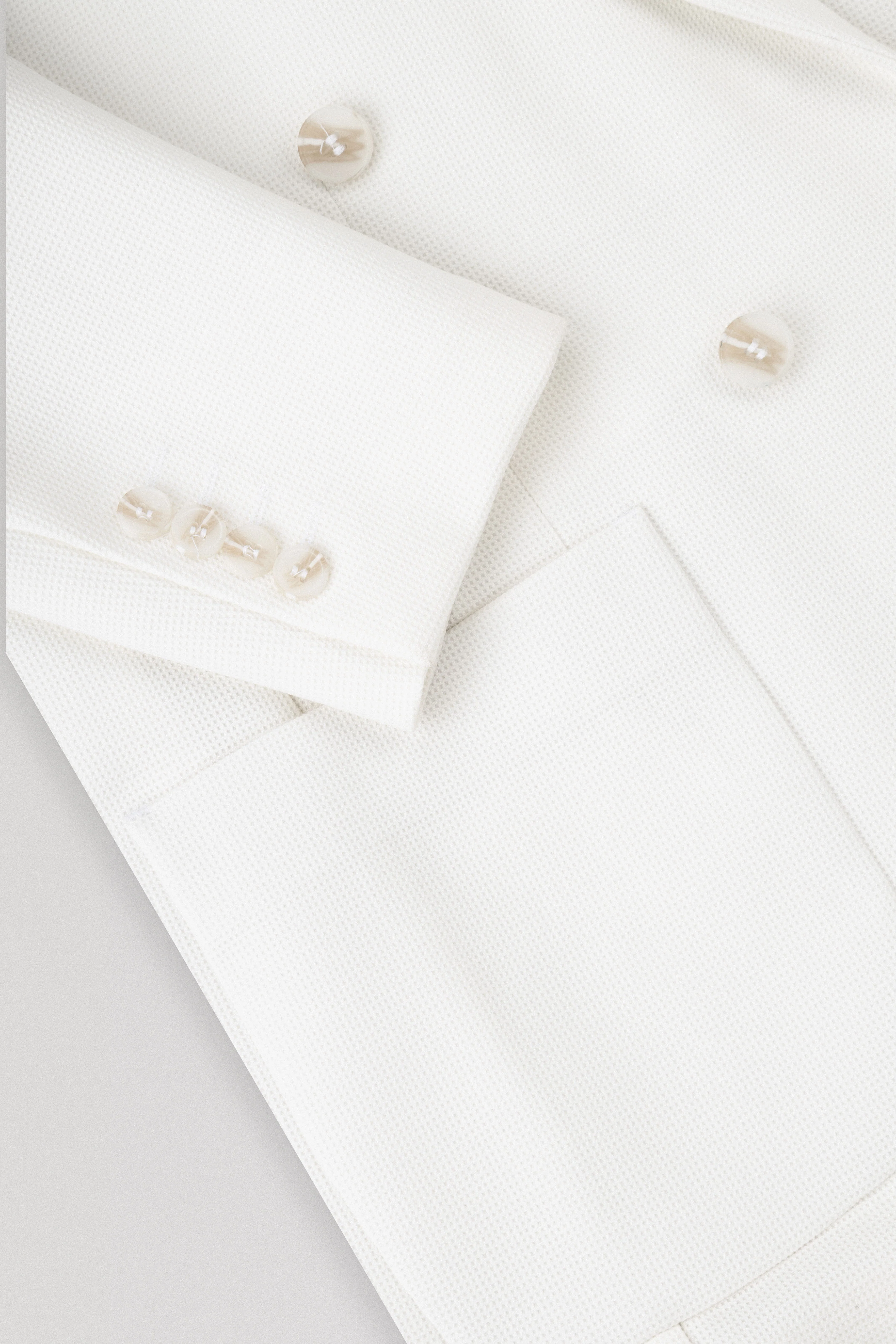 White patterned Casual Blazer - Image 3
