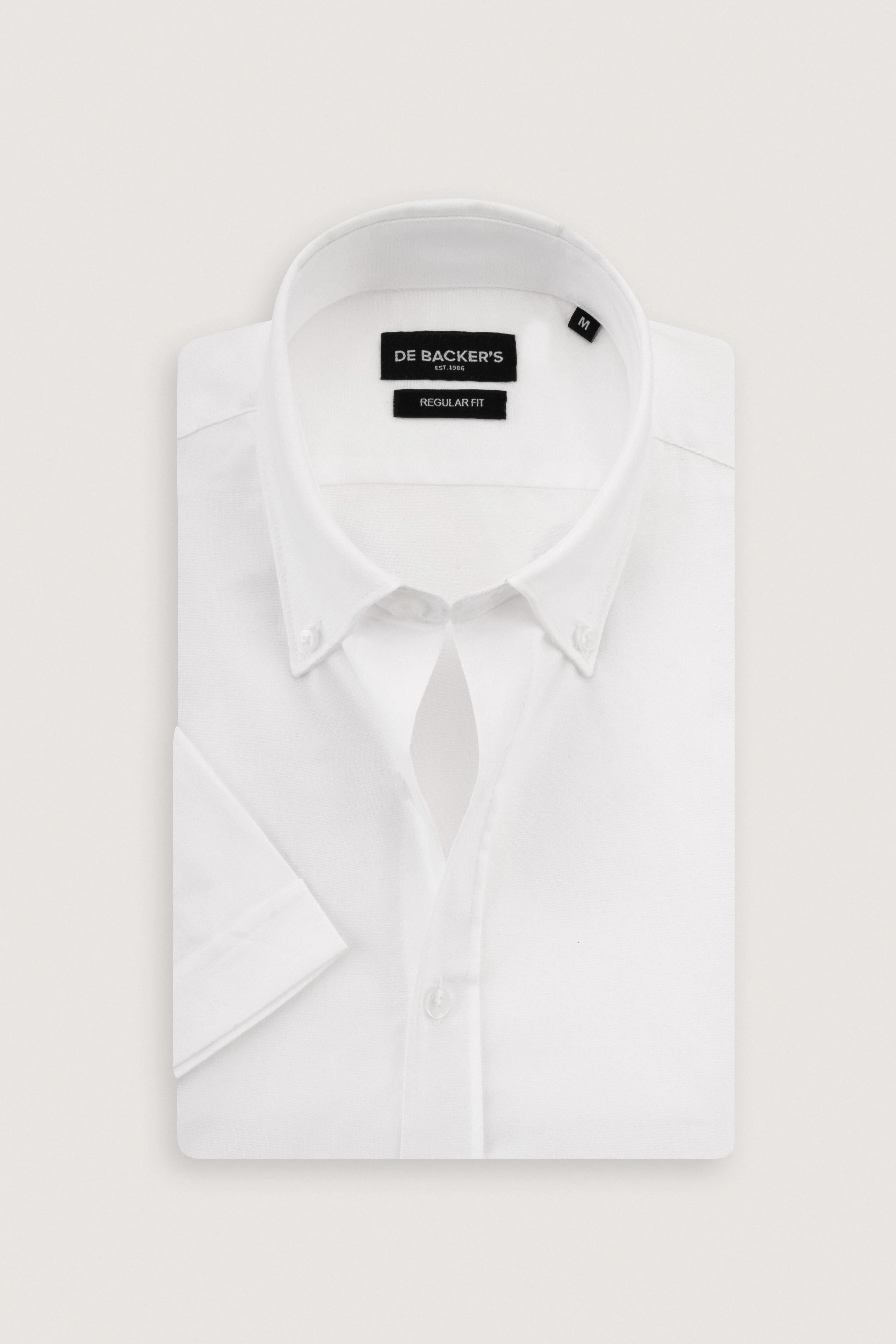 White Smart Casual Short Sleeves Shirt