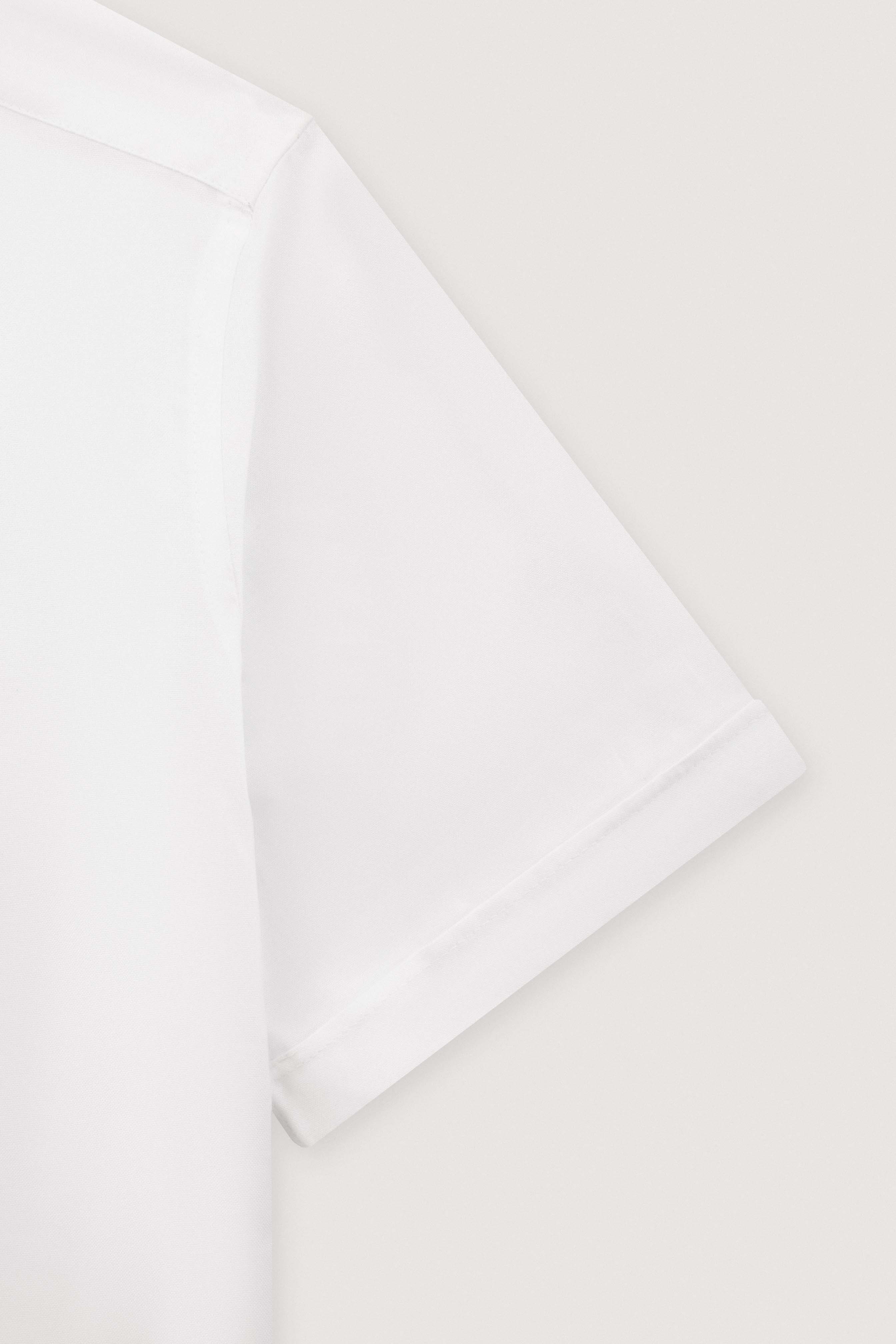 White Smart Casual Short Sleeves Shirt - Image 4